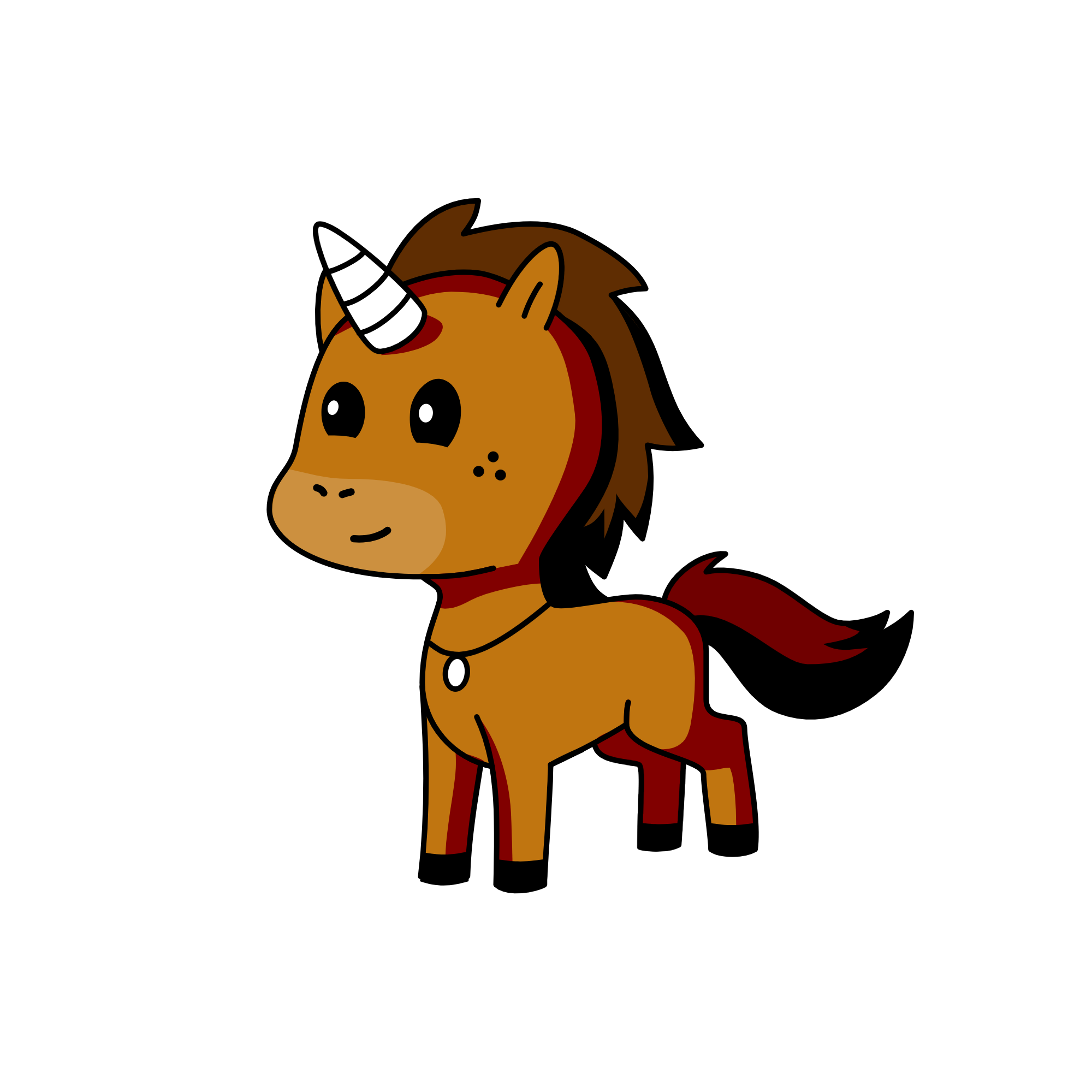 this time I'm actually dirty, the unicorn