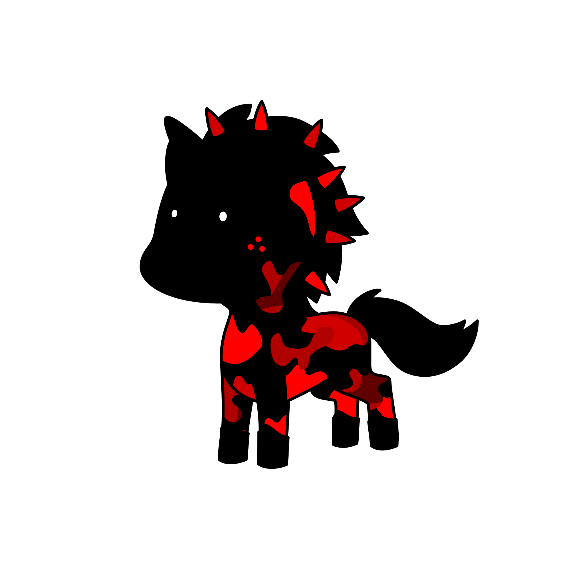 Bloody-horse, the unicorn