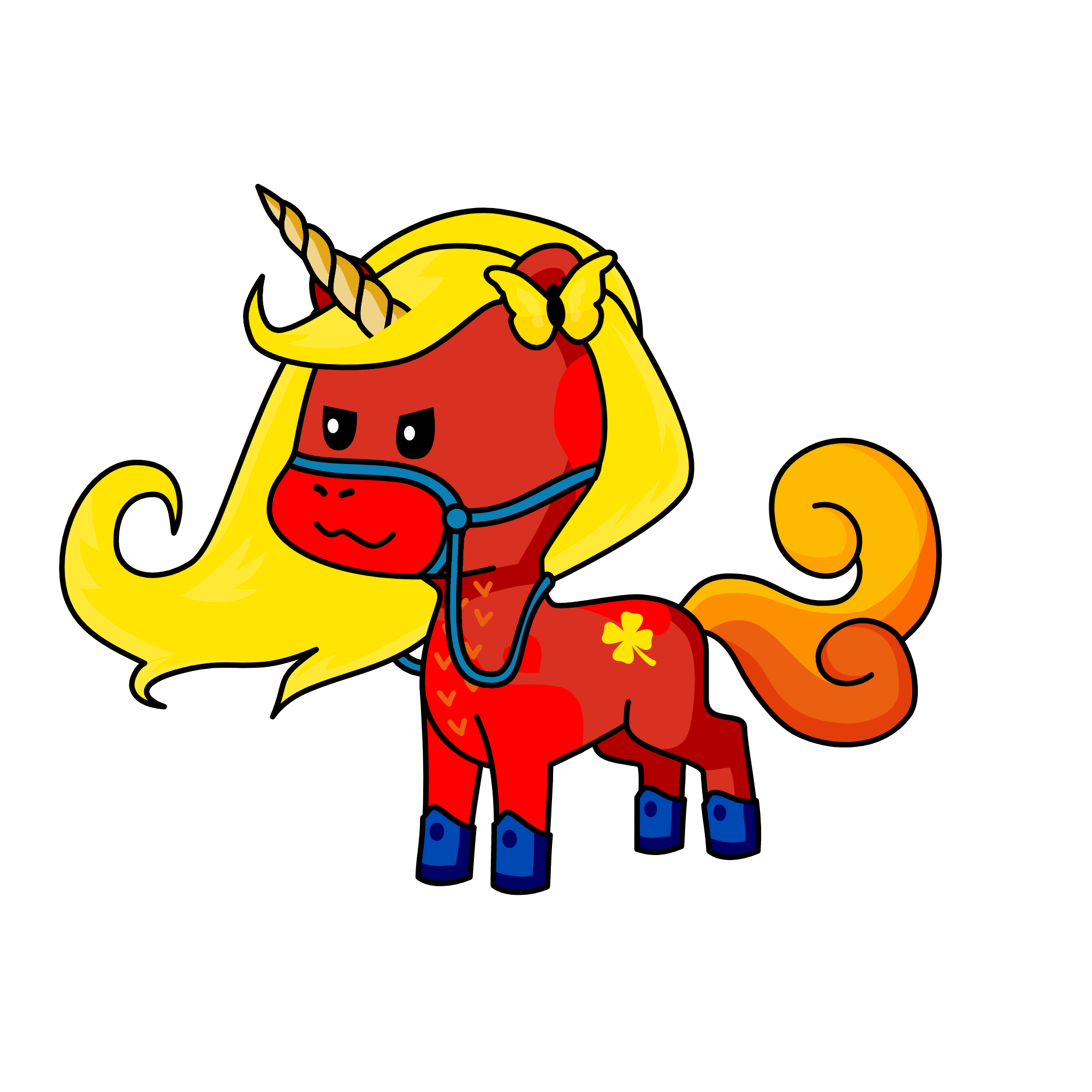 Fire Phoenix, the unicorn