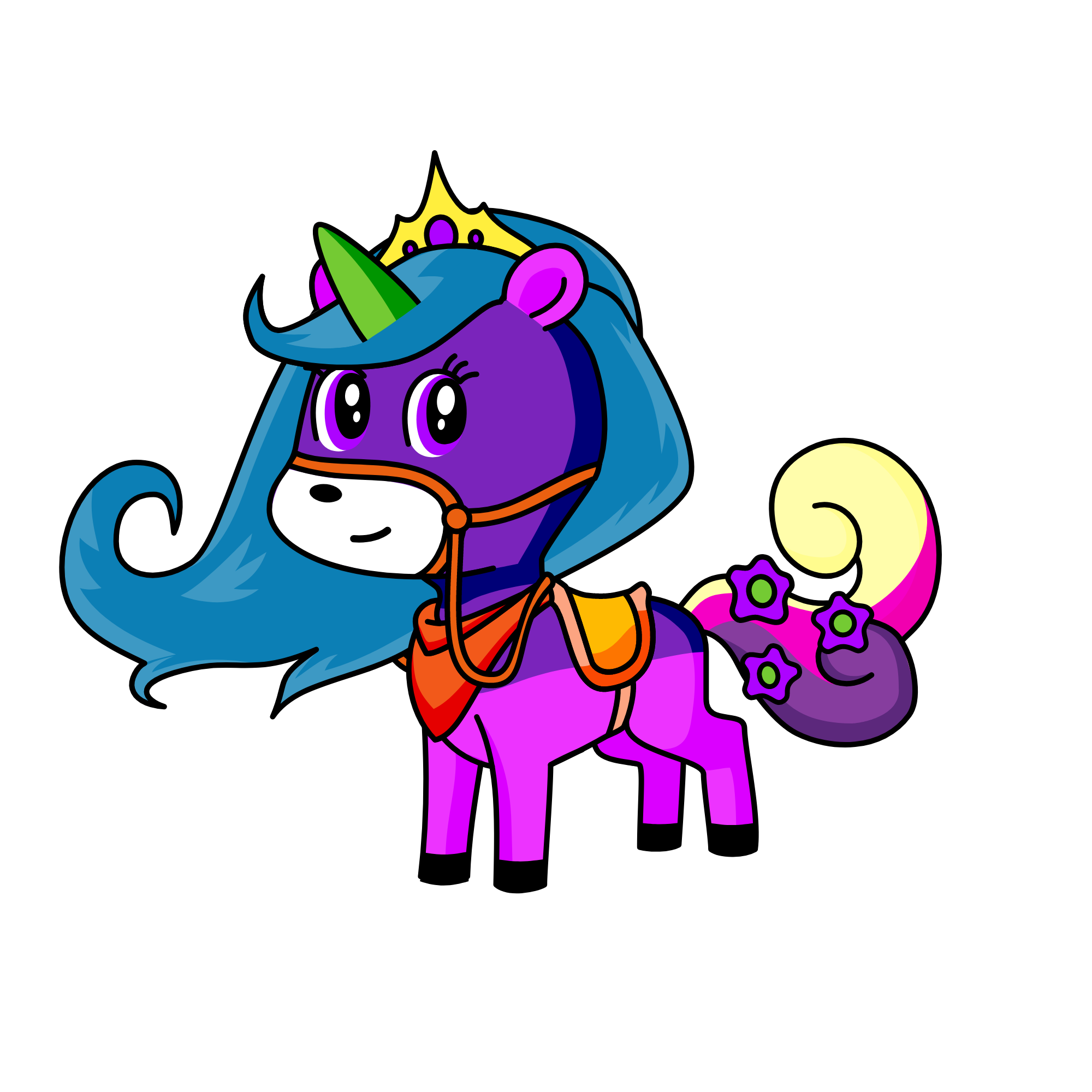 lucy sister princess candy, the unicorn