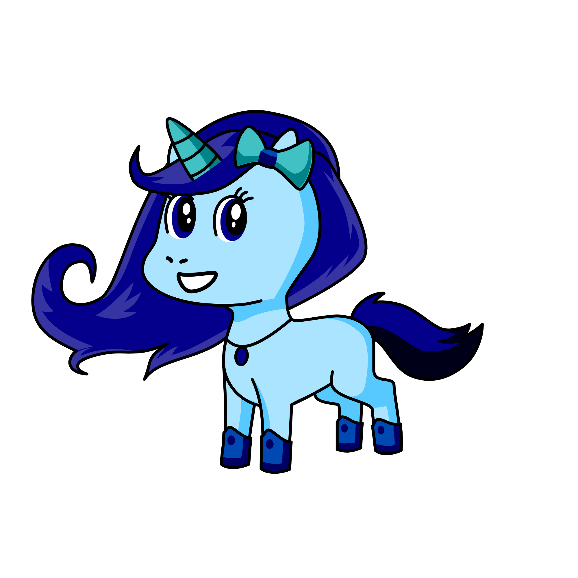Rainbow Dash, the unicorn