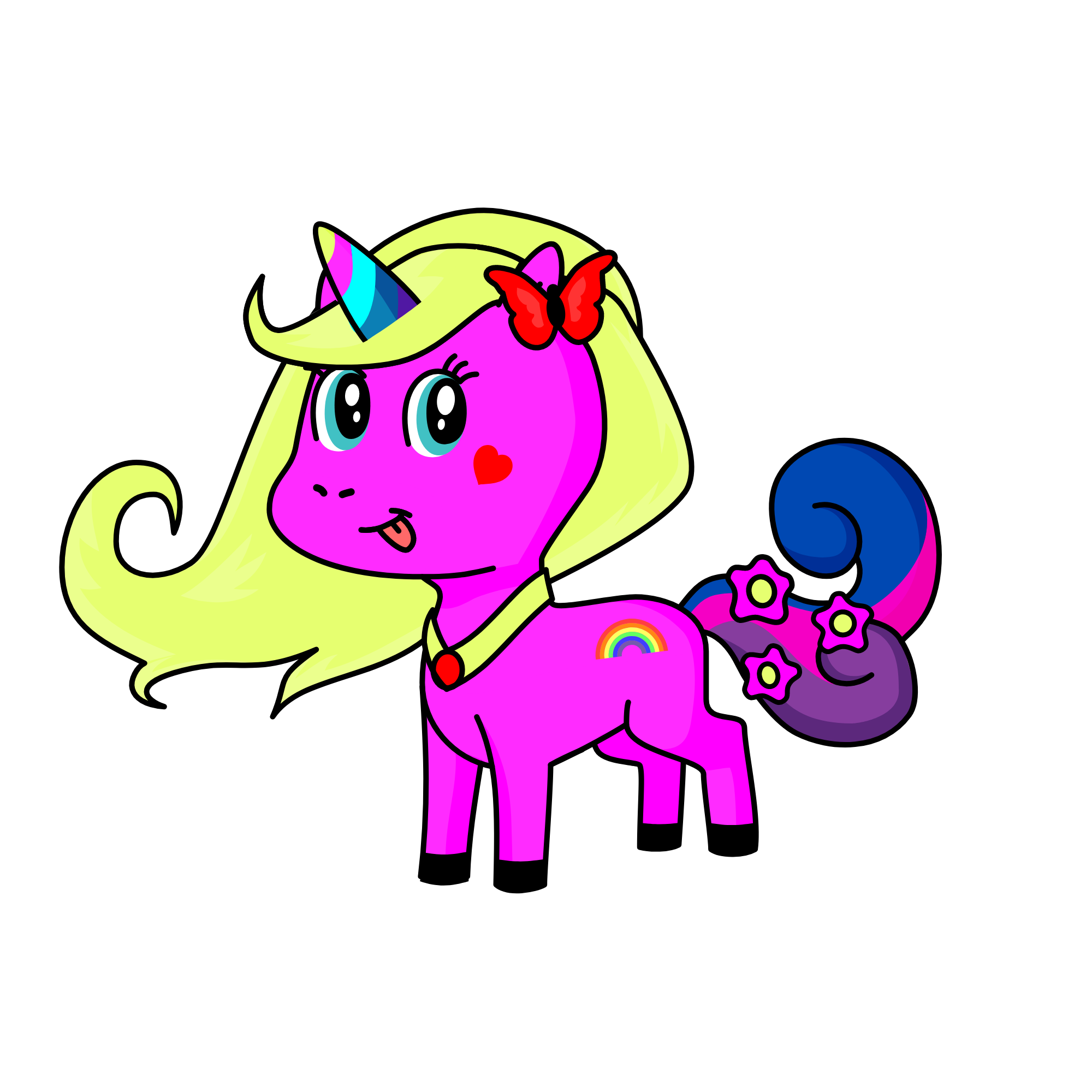 Pembe, the unicorn