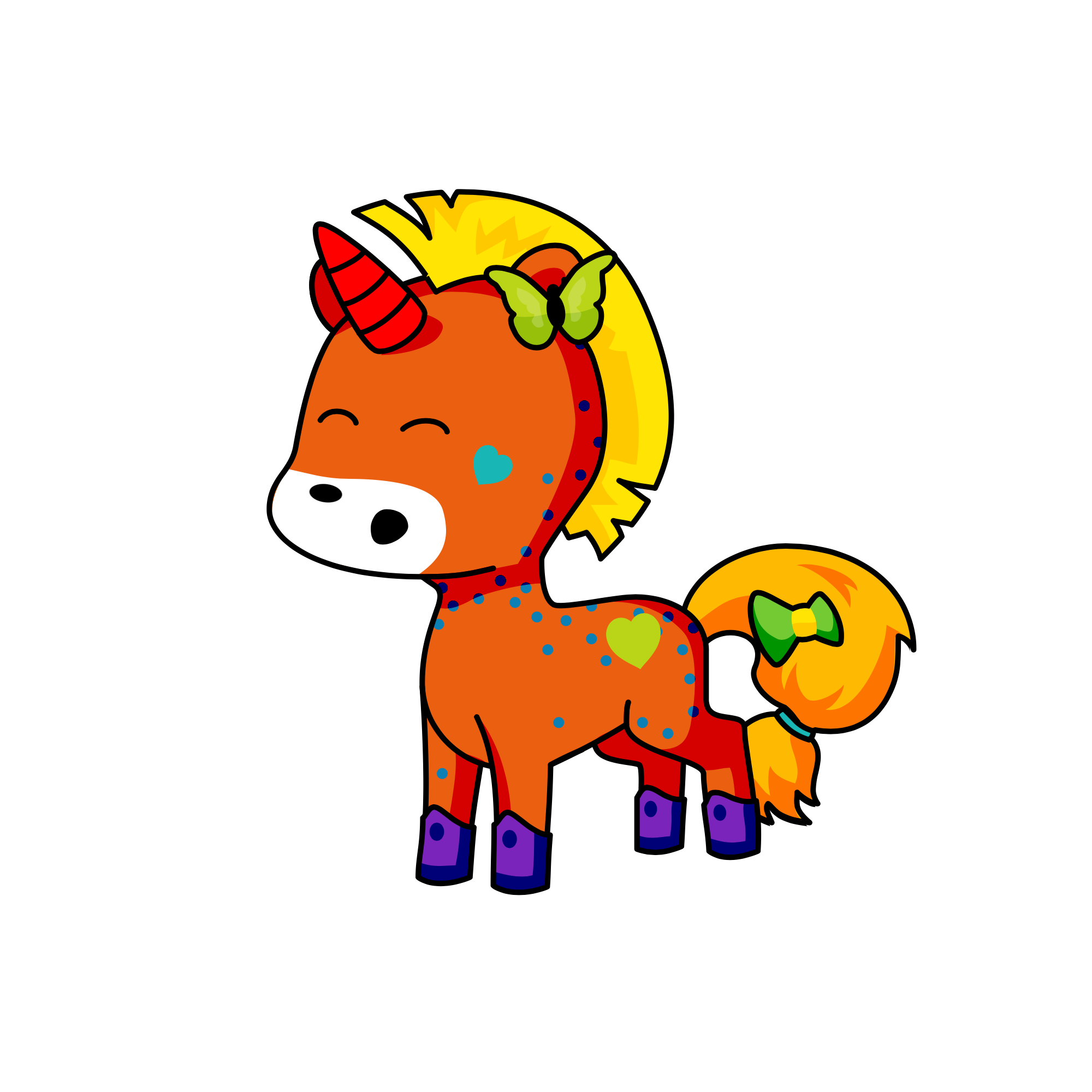 randomly, the unicorn