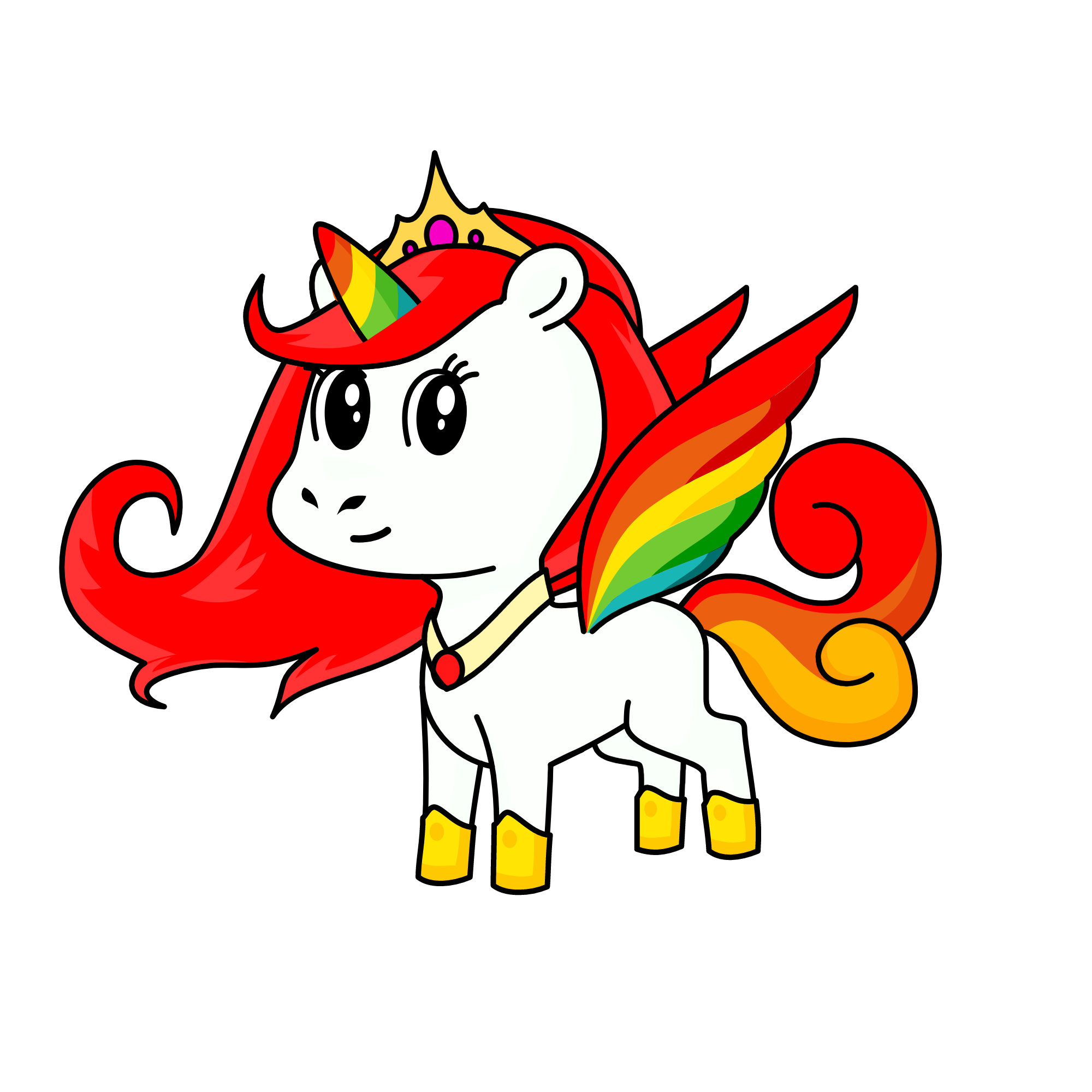 Rainbow Unicorn, the unicorn