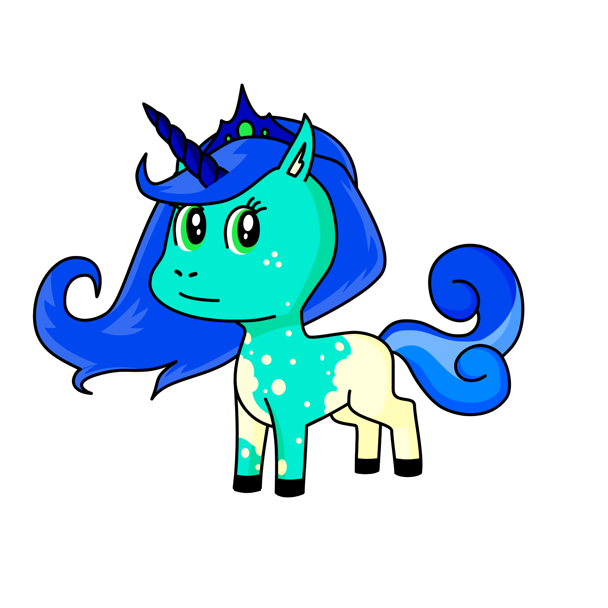 Mer, the unicorn