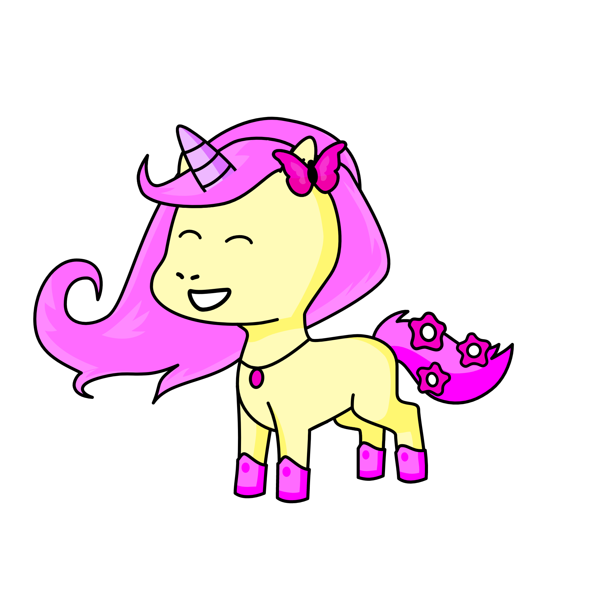 Fluttershy, the unicorn
