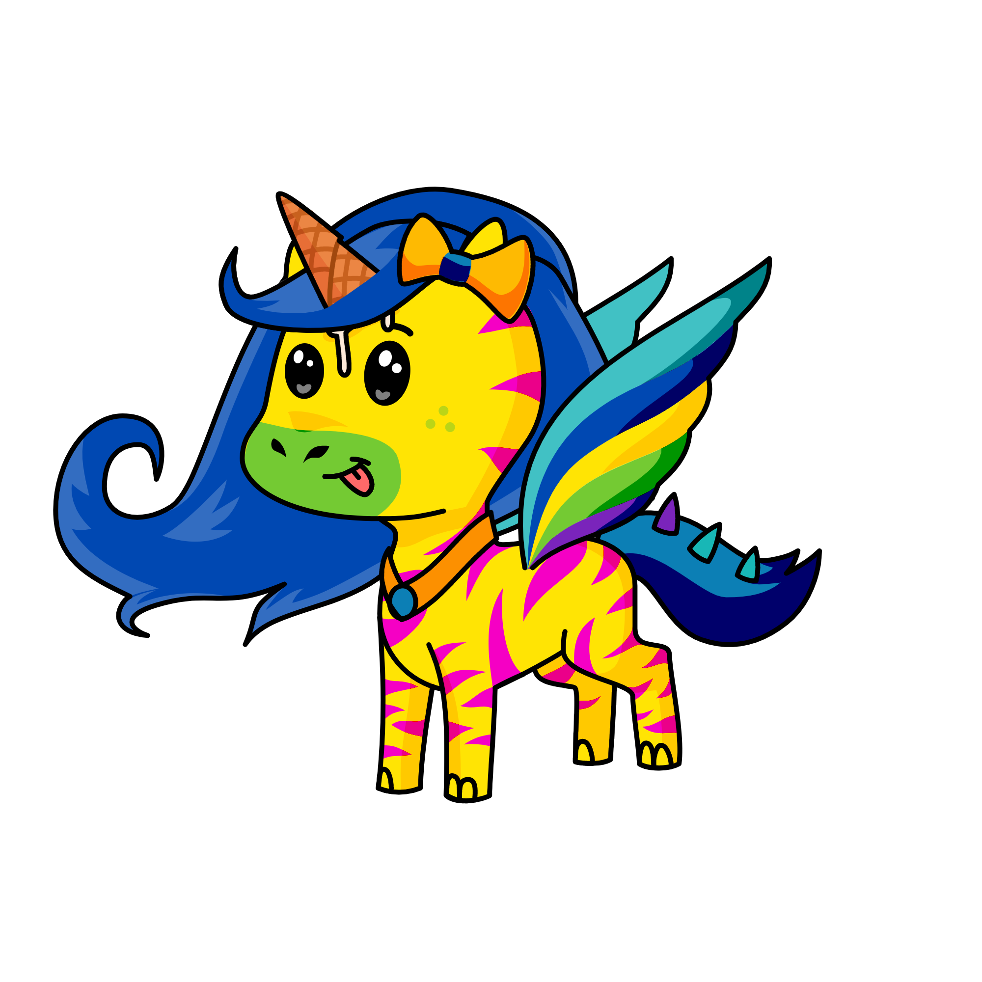created blindfolded, the unicorn