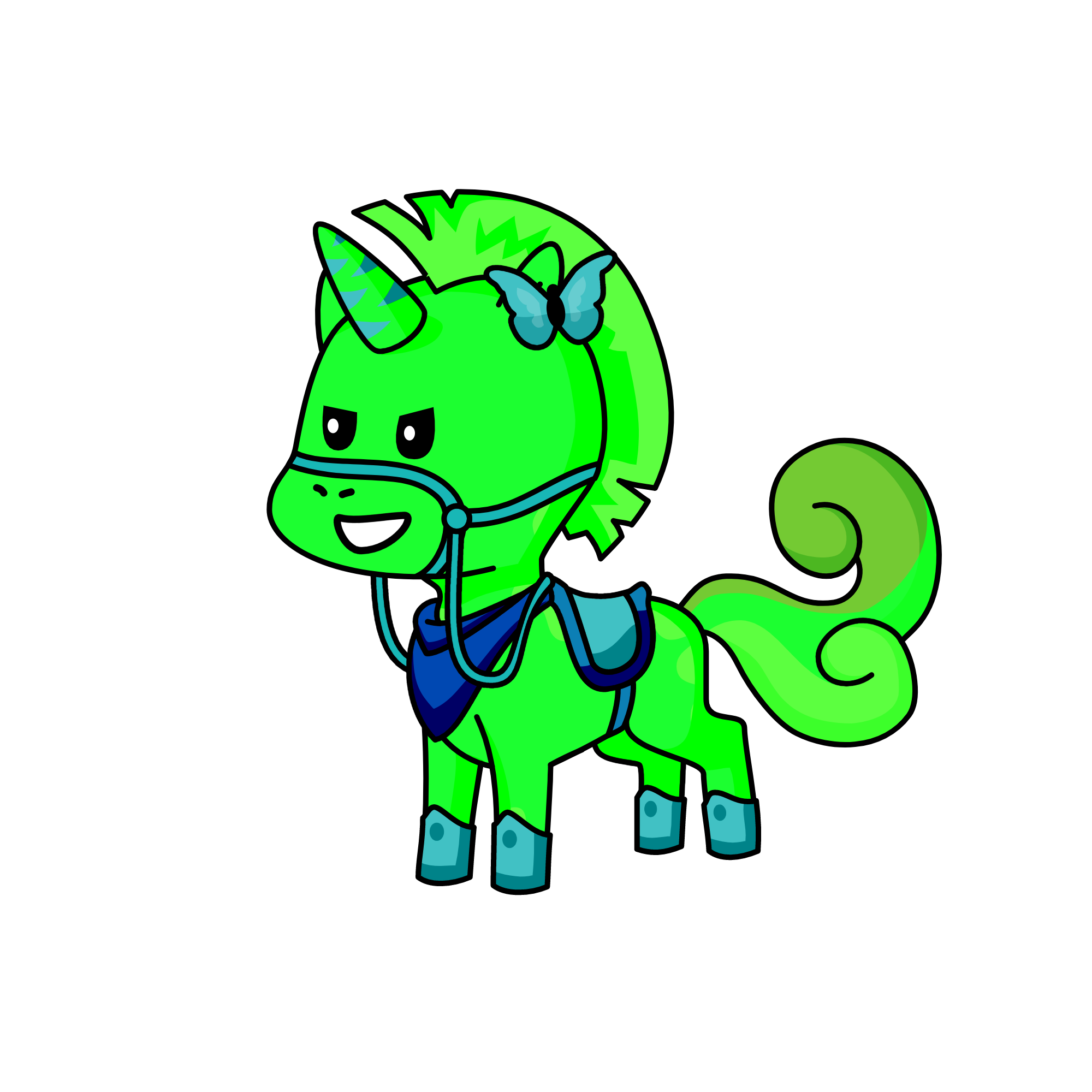 Lime, the unicorn