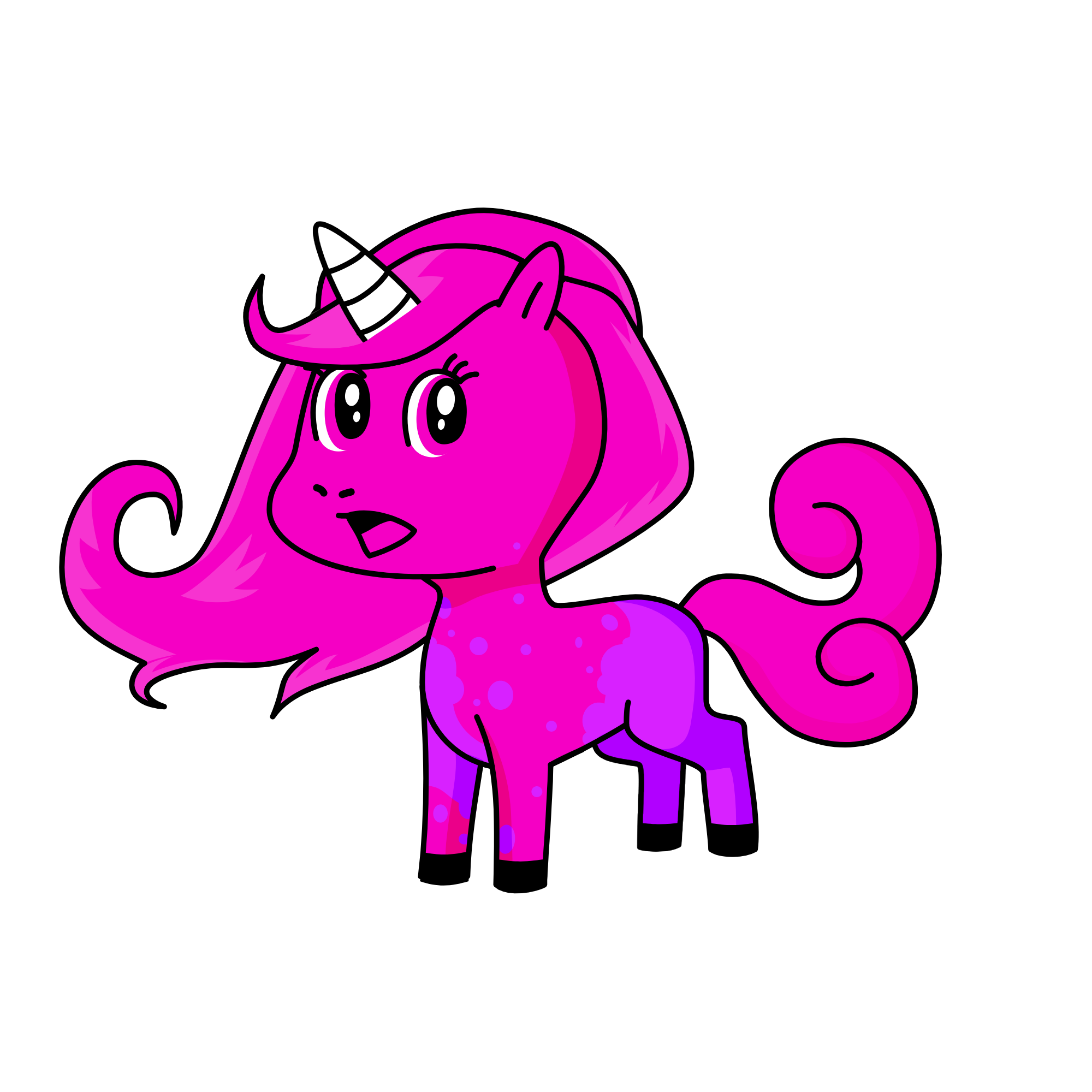 violet, the unicorn