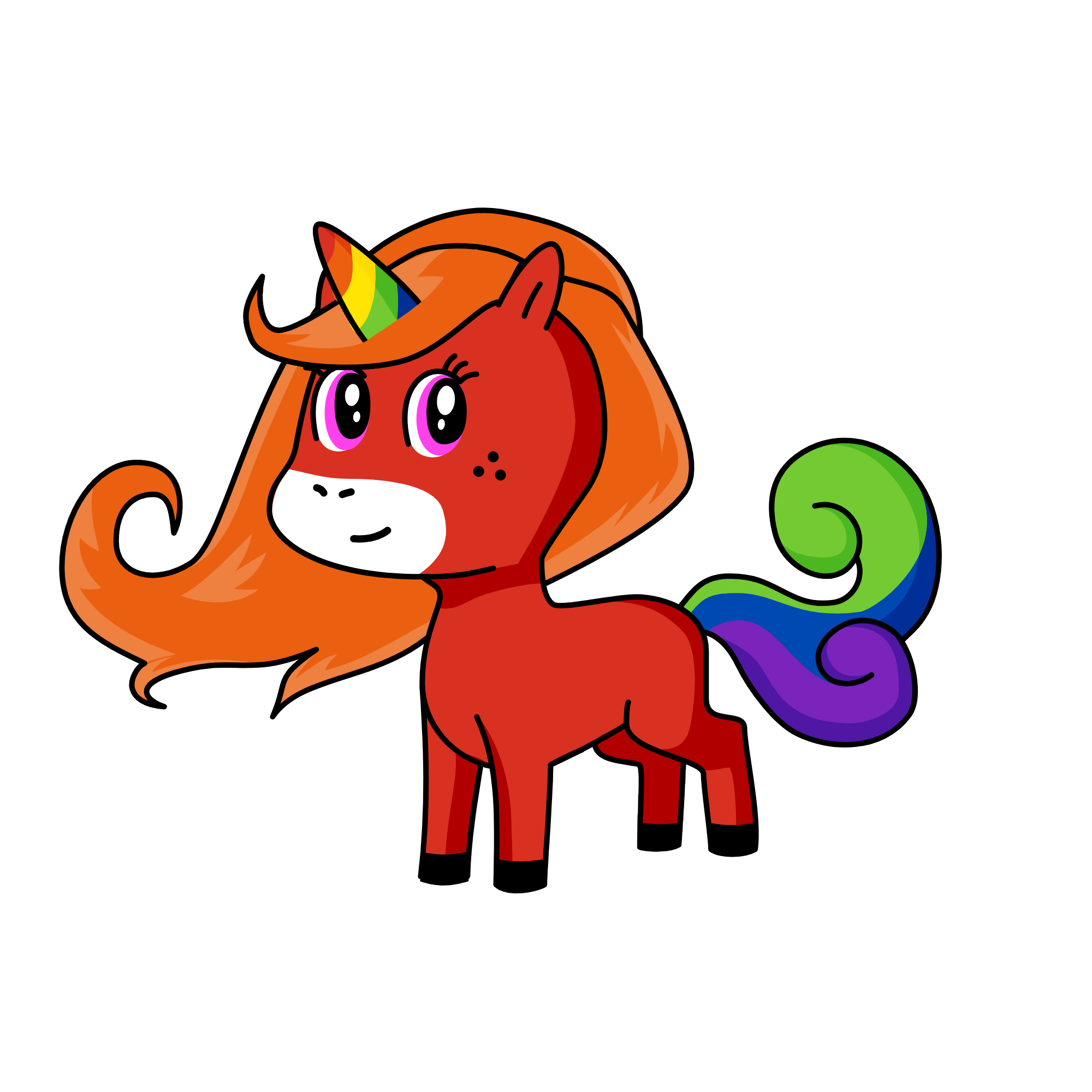 rainbow, the unicorn
