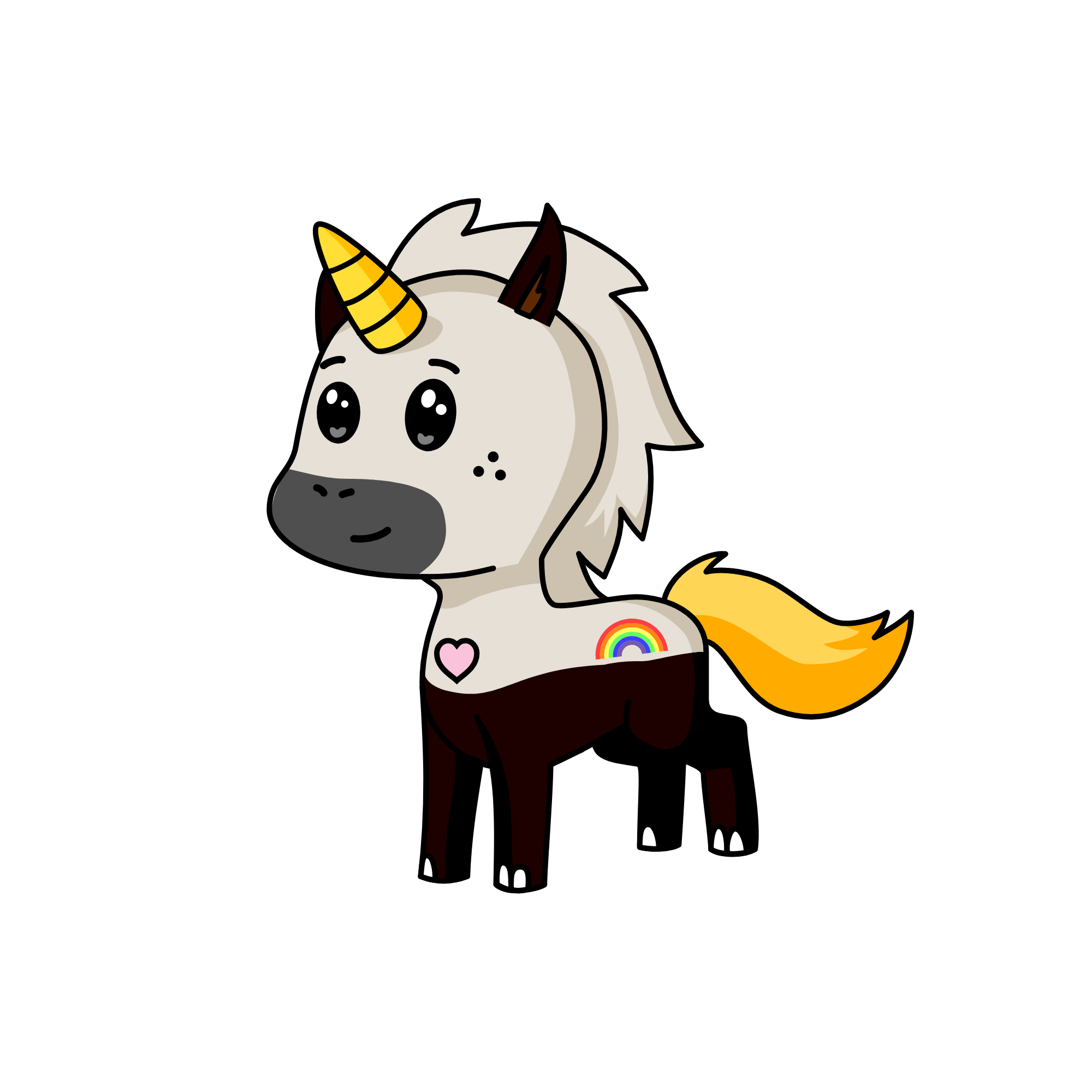 Milky, the unicorn