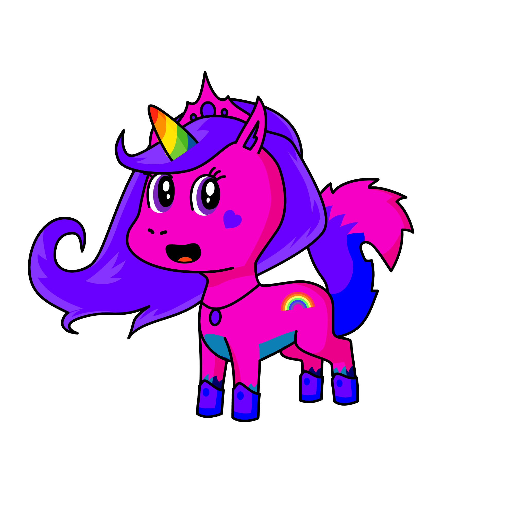 rainbow-qween, the unicorn