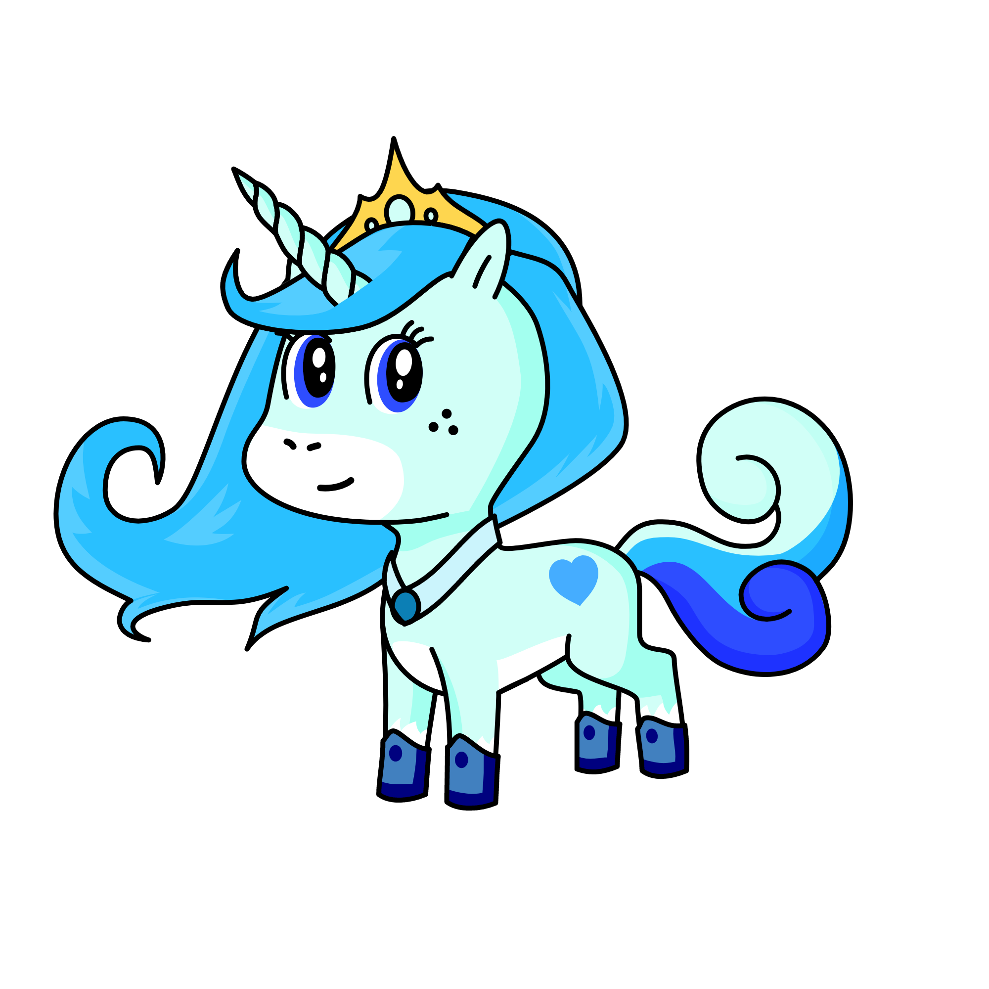 Ice Princess, the unicorn