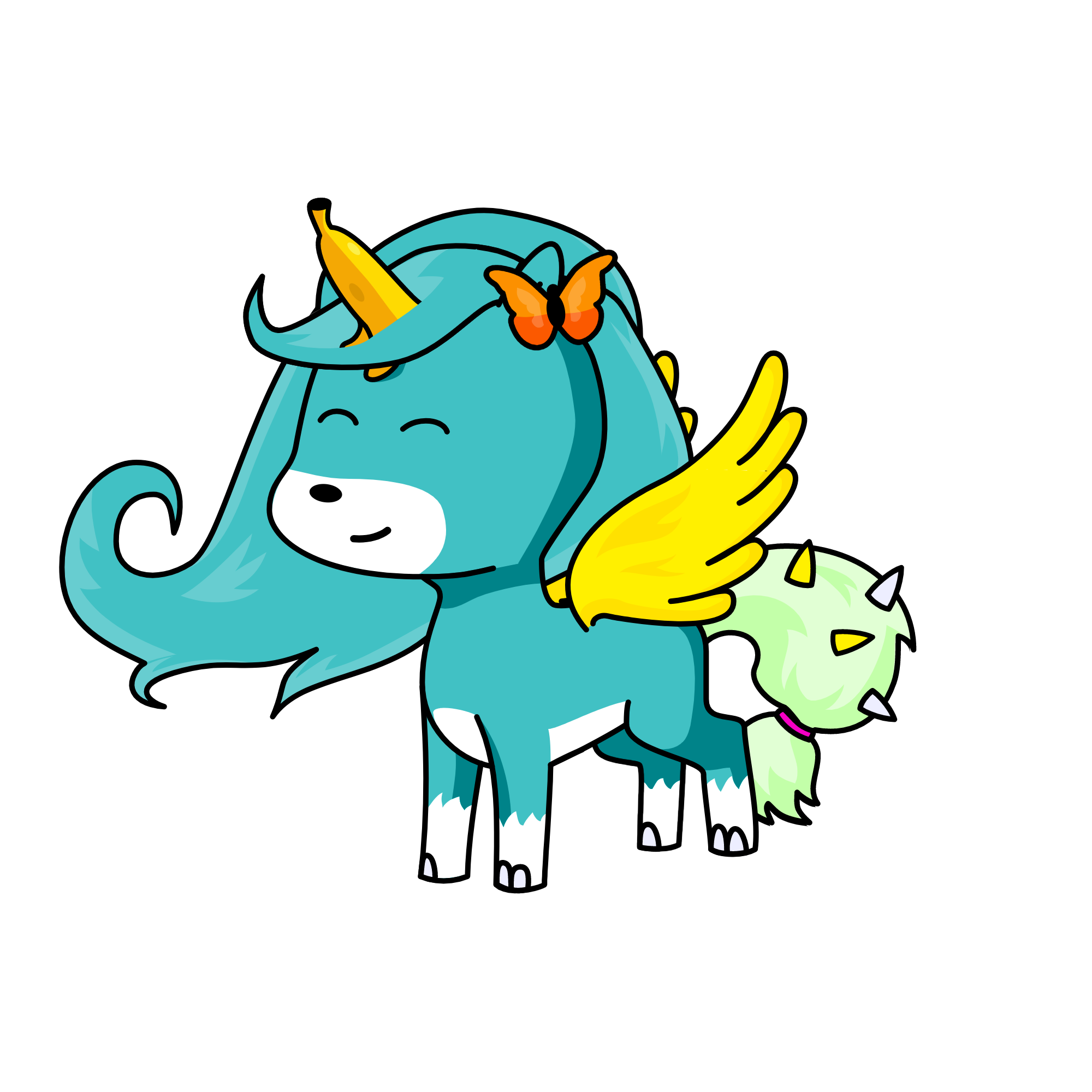 Cloudy, the unicorn