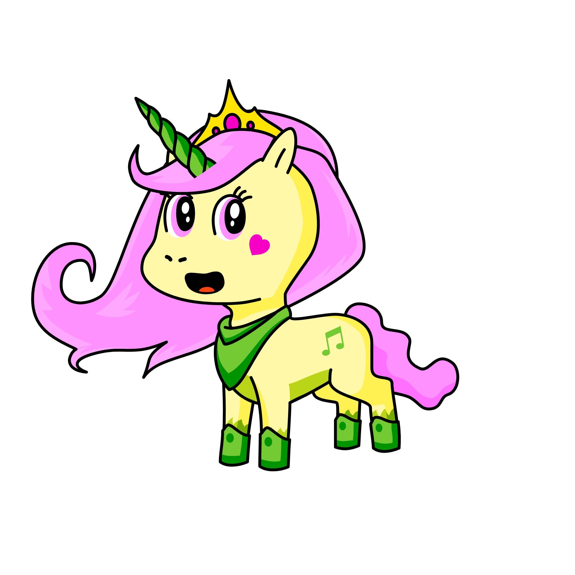 Pretty, the unicorn