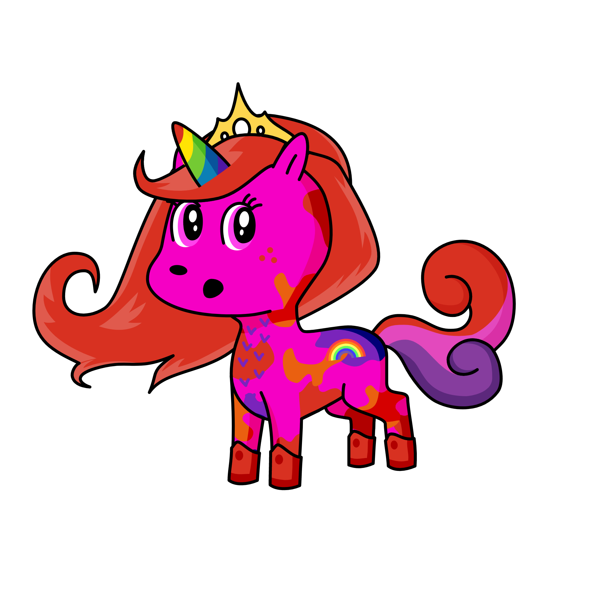 Rainbow rider, the unicorn