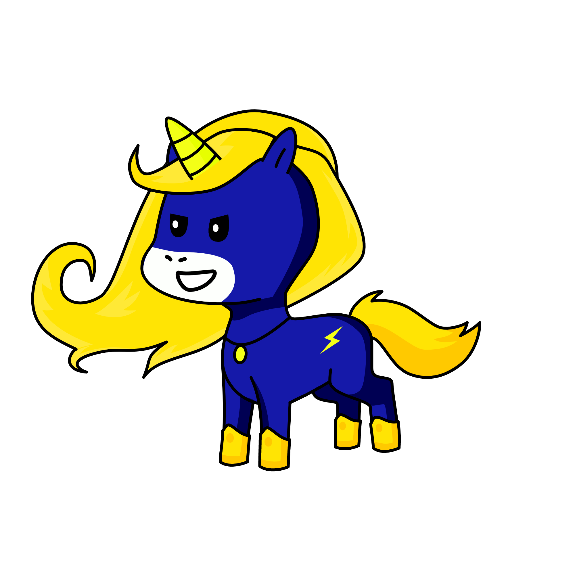 Lightning, the unicorn