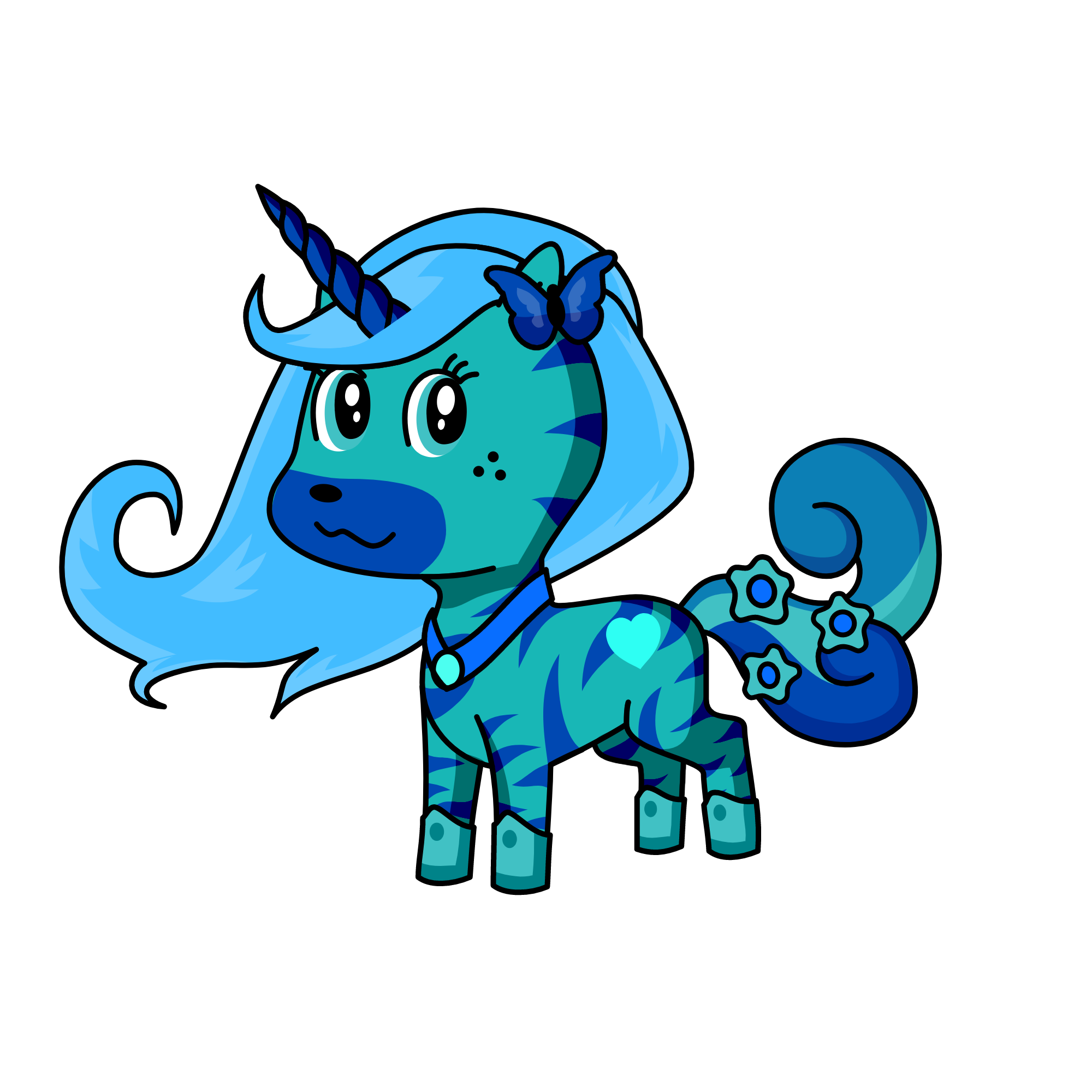 blueberry Moon, the unicorn