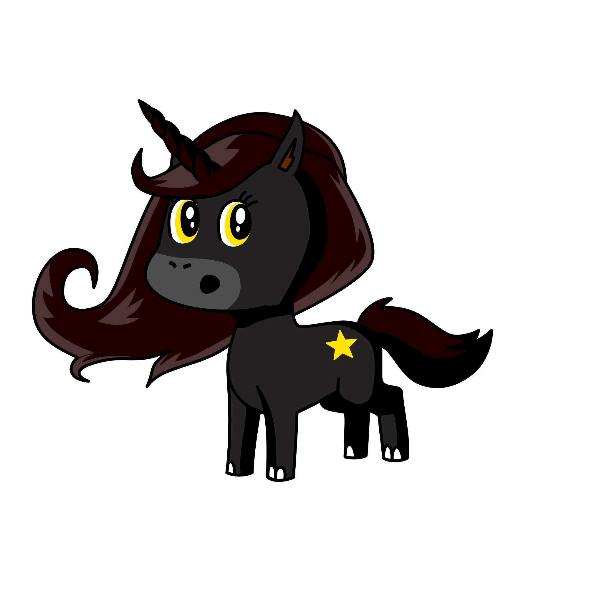 Nemu from Gacha Life, the unicorn