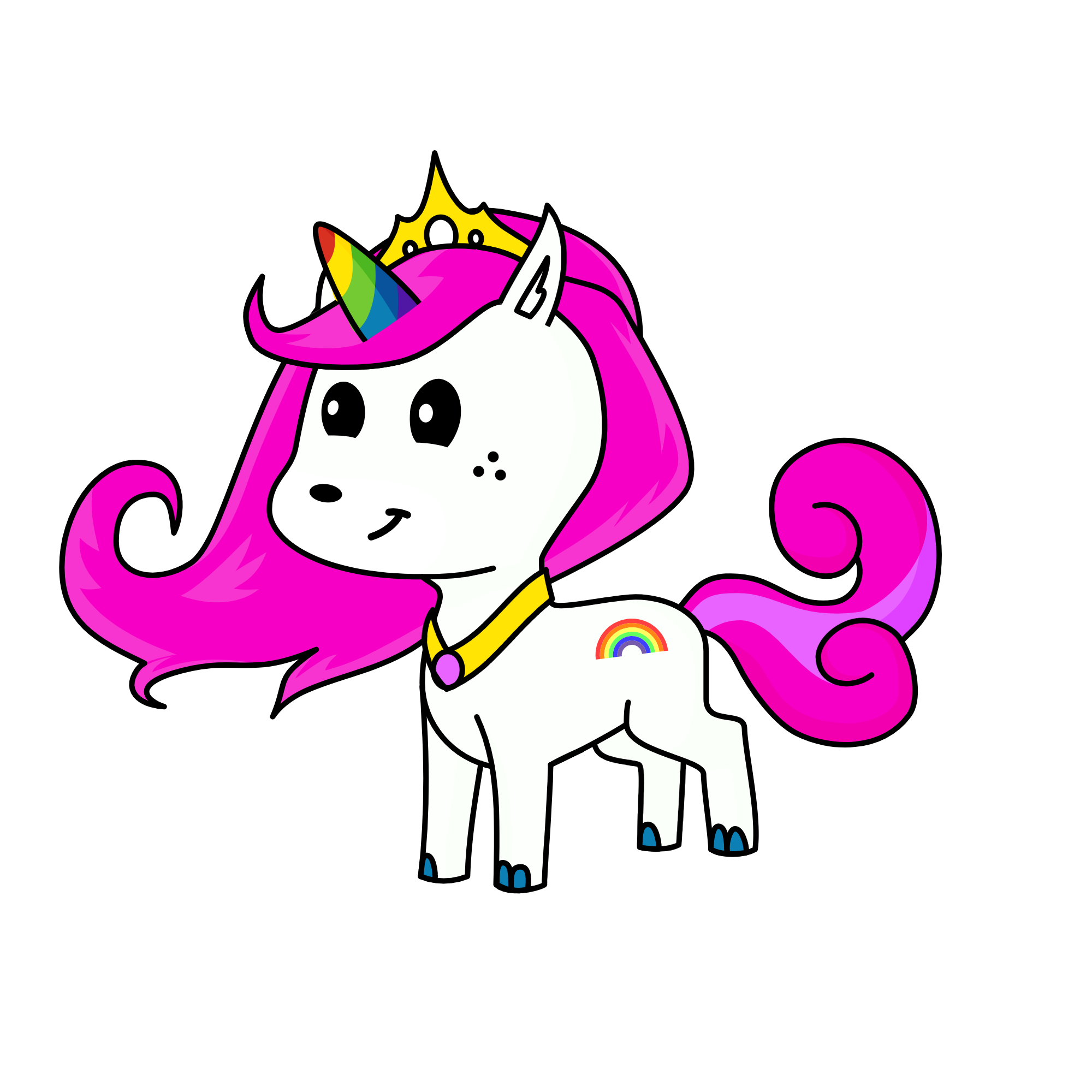 Rainbow, the unicorn
