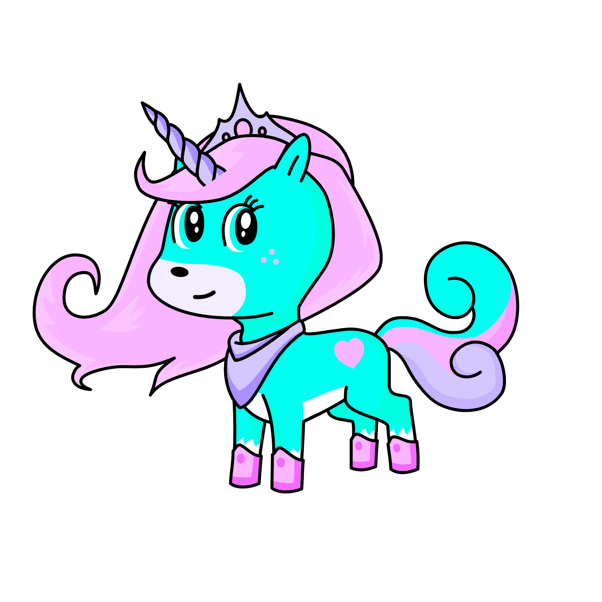 rainbow lily , the unicorn