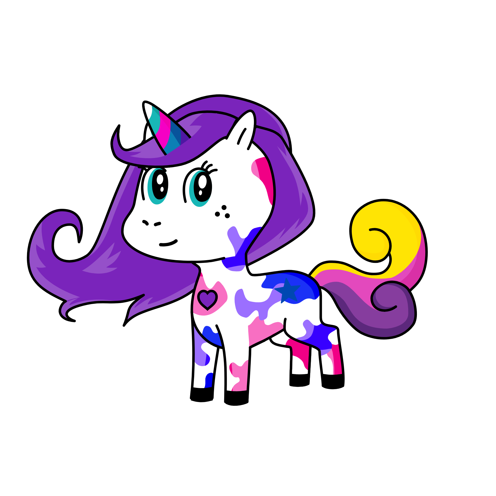 shining colors, the unicorn