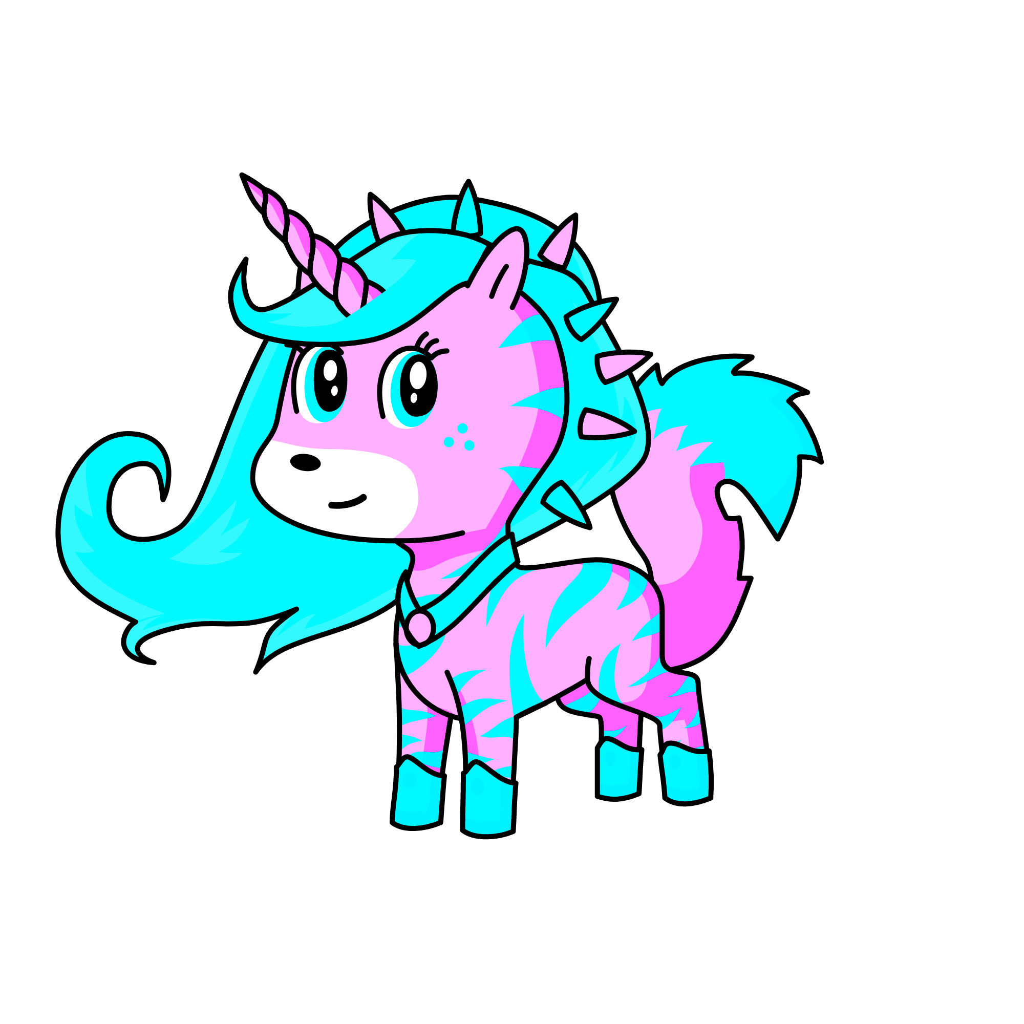 cottony , the unicorn