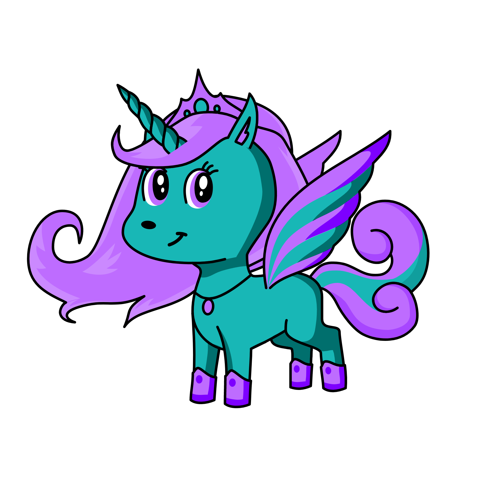 Crystal Princess, the unicorn