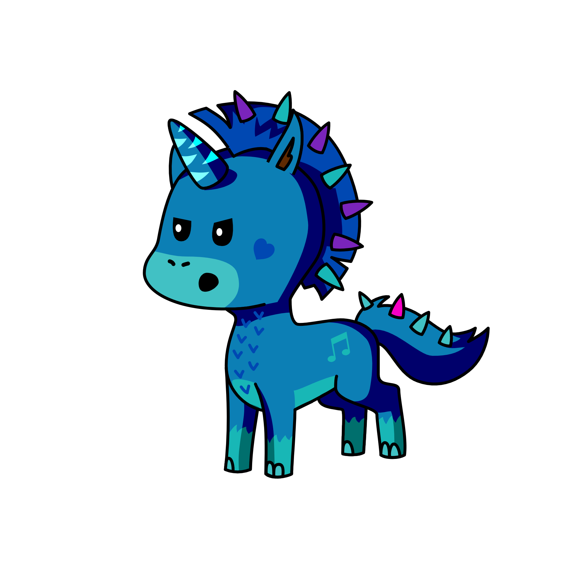 blueiries, the unicorn