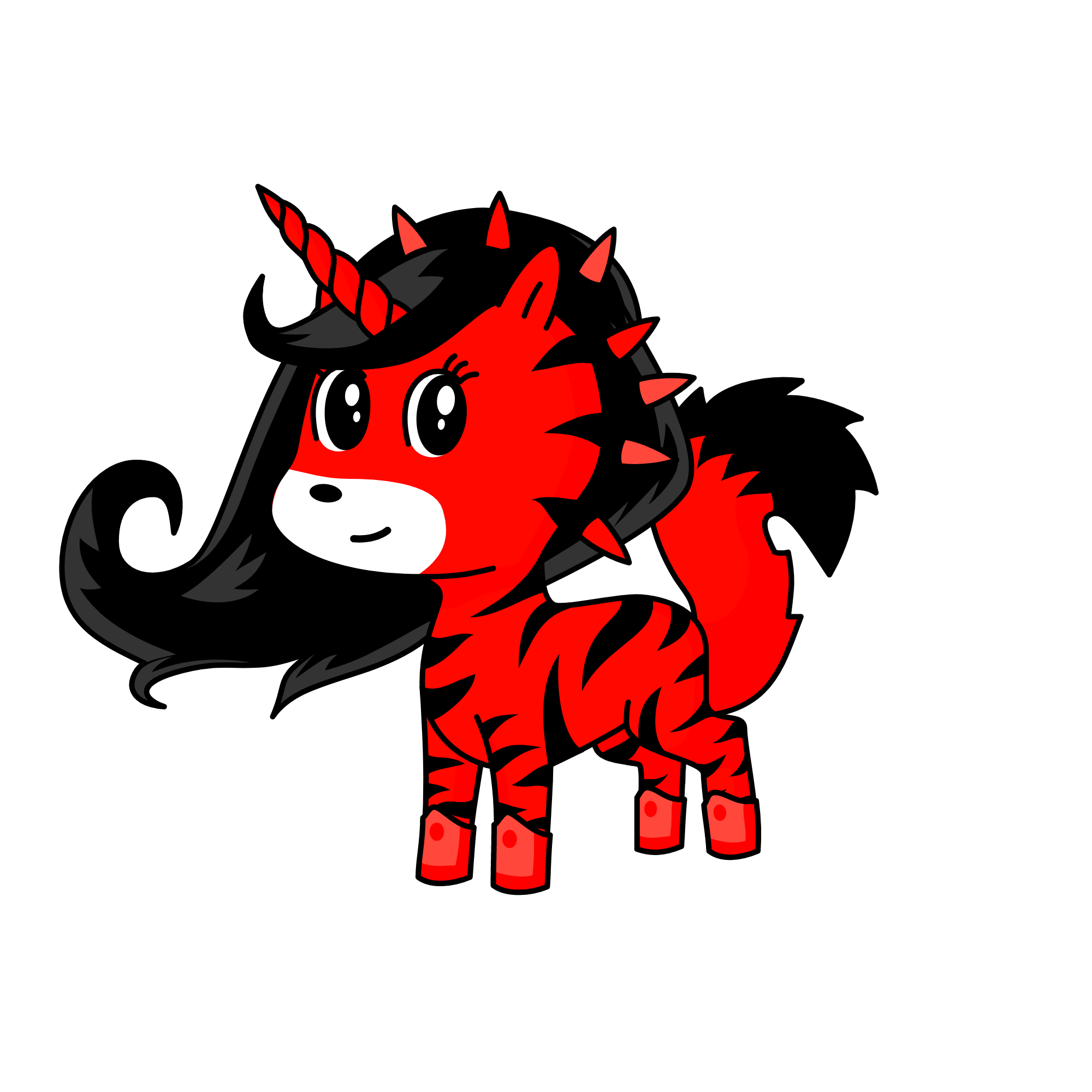 dark red rose, the unicorn
