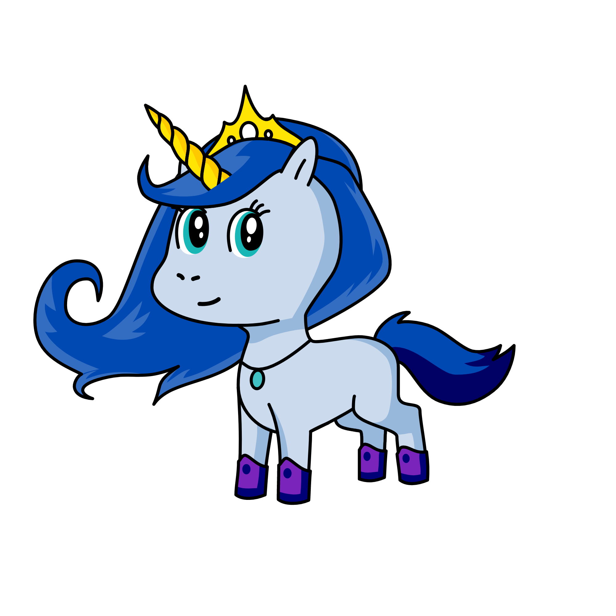 moonlight, the unicorn