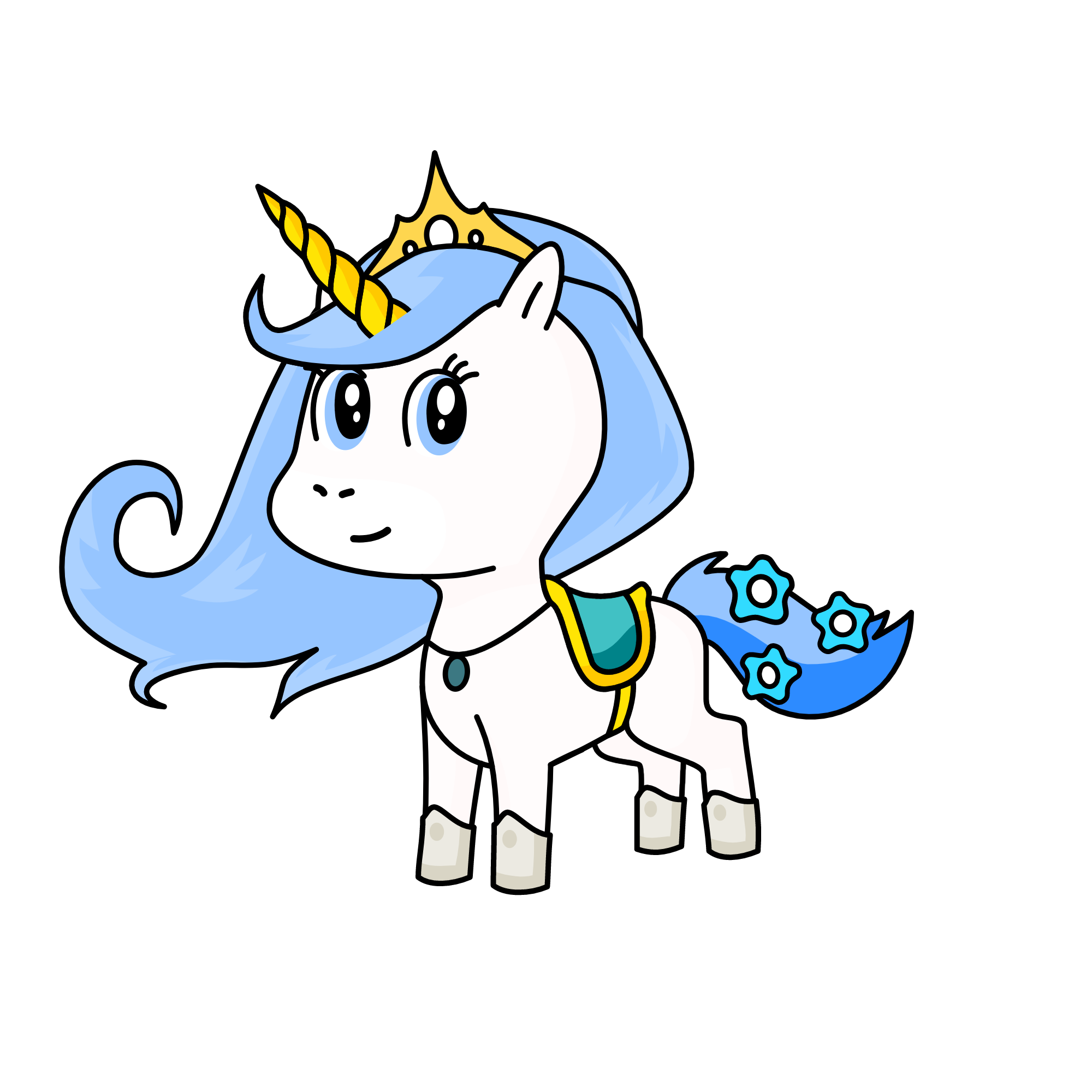 Snow, the unicorn