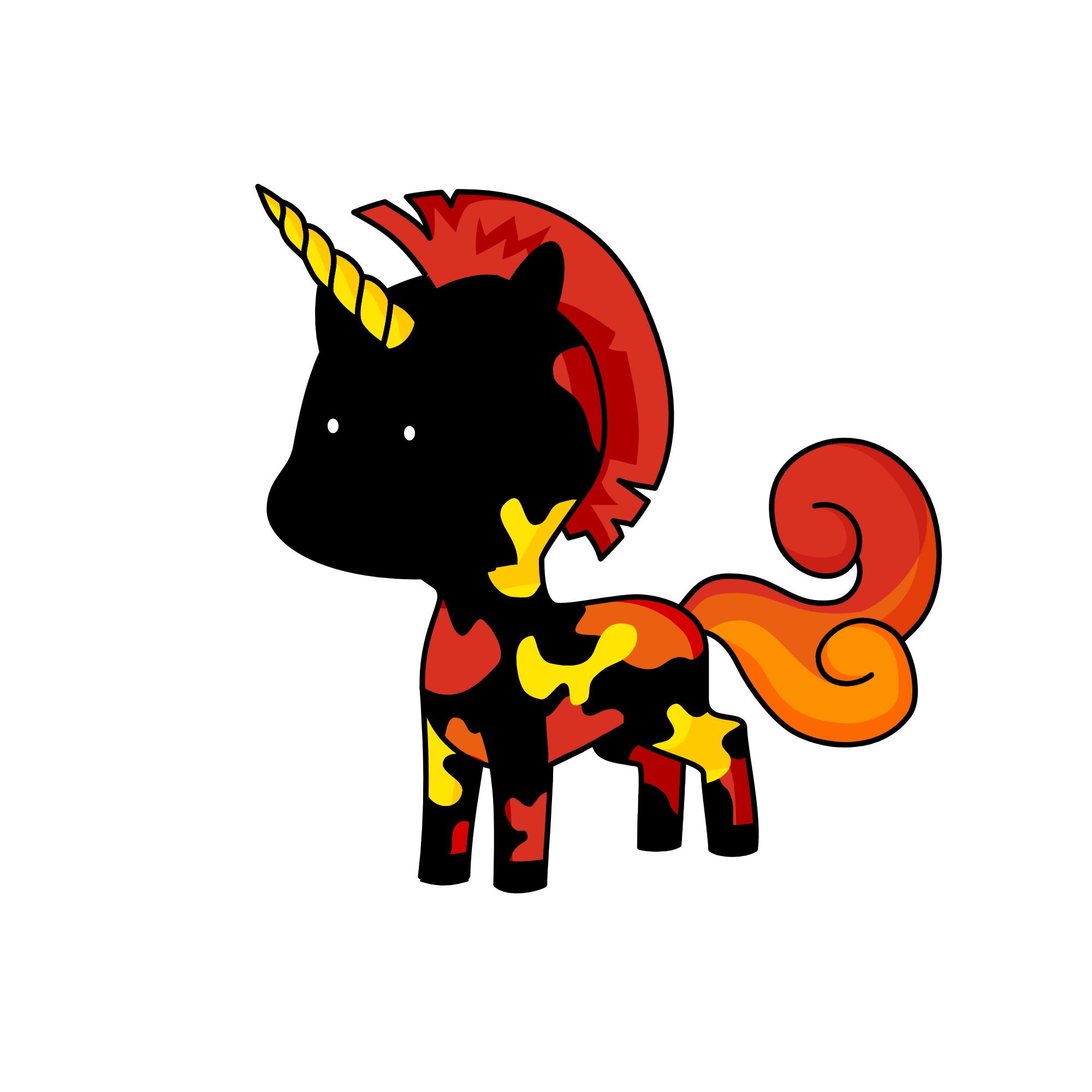 dark lavarock, the unicorn