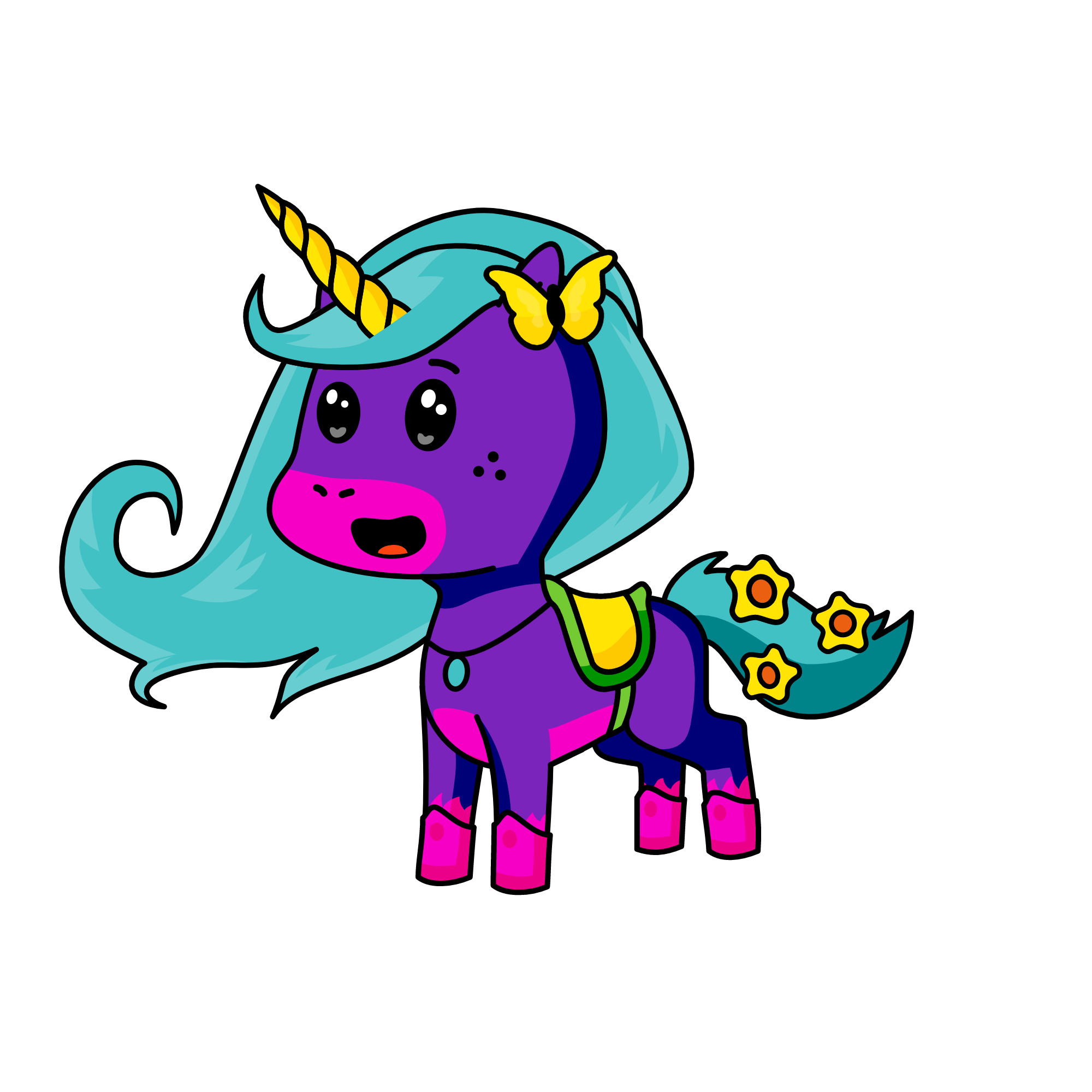 glitter, the unicorn