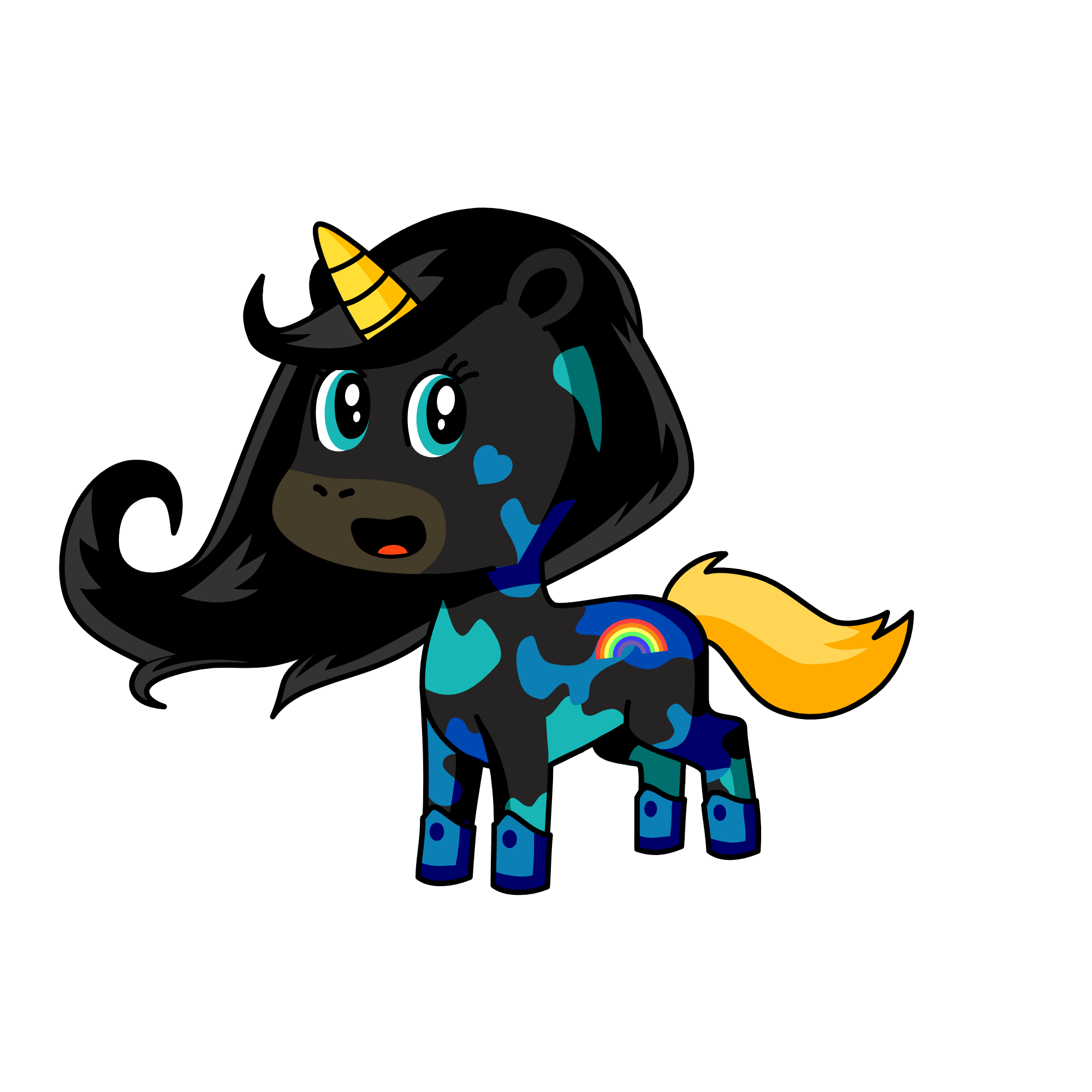 Darky, the unicorn