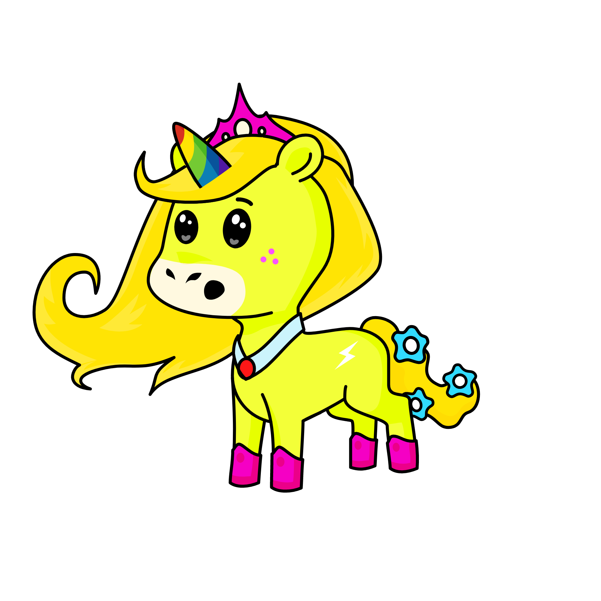 snowy, the unicorn