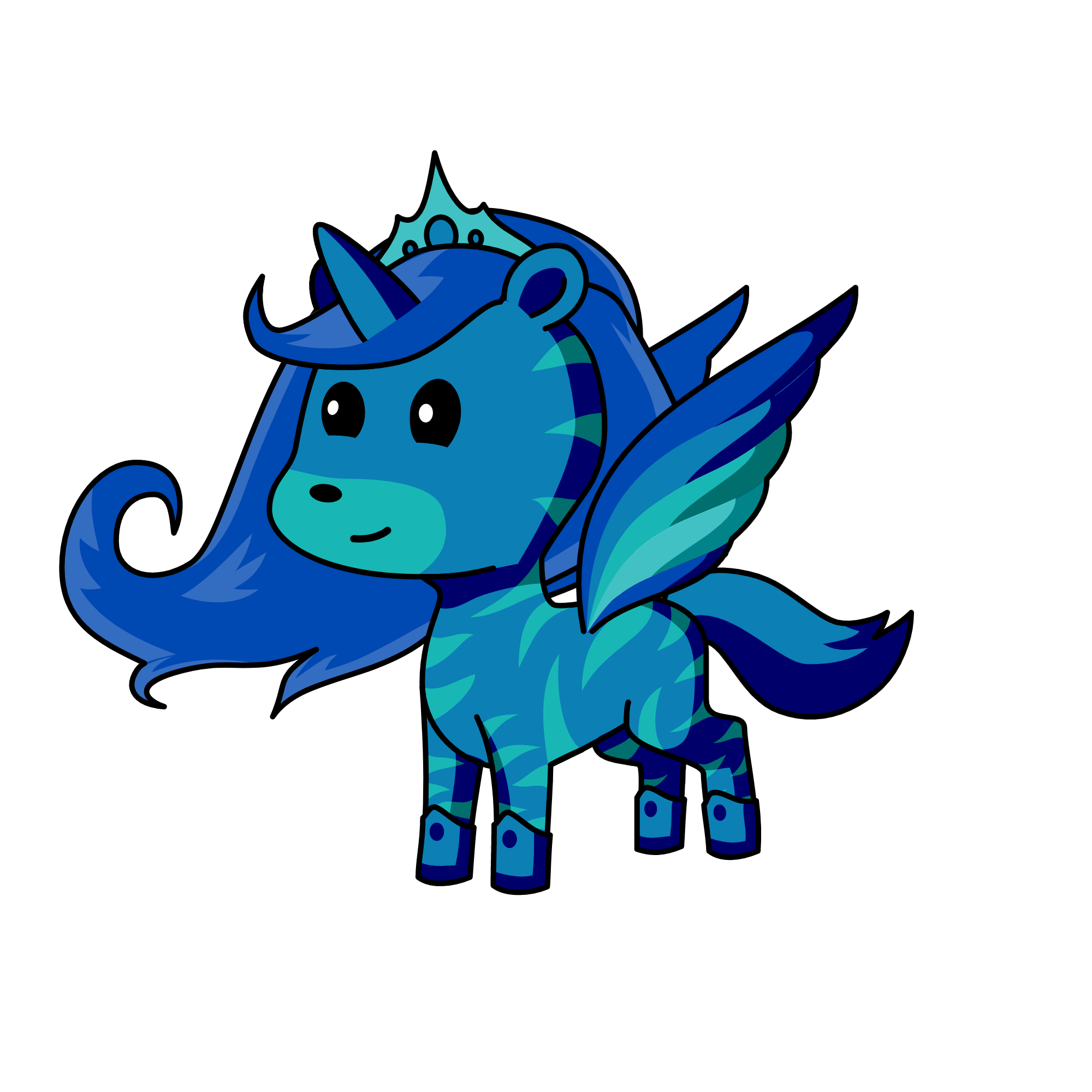queen moon, the unicorn