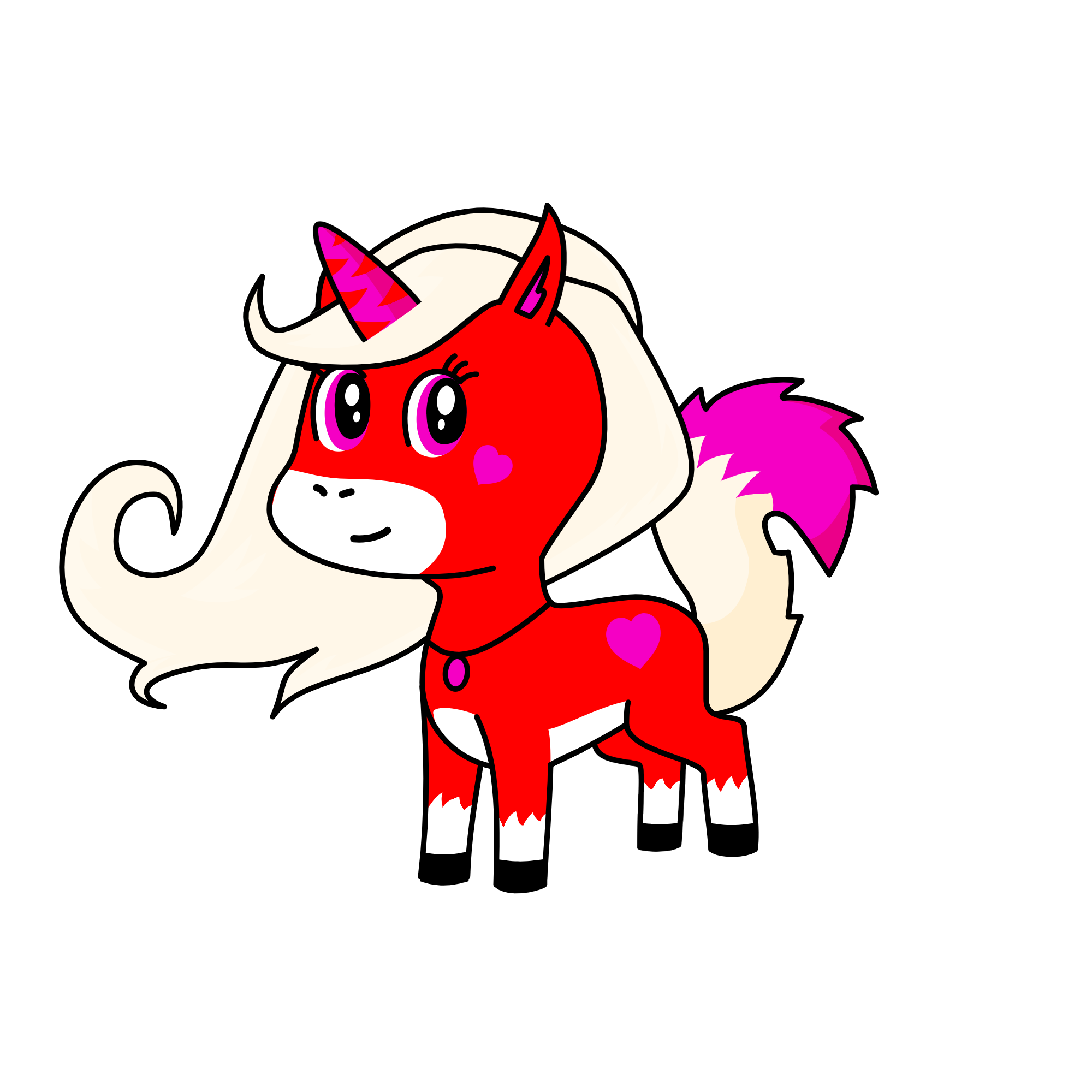 Peppermint Swirl, the unicorn