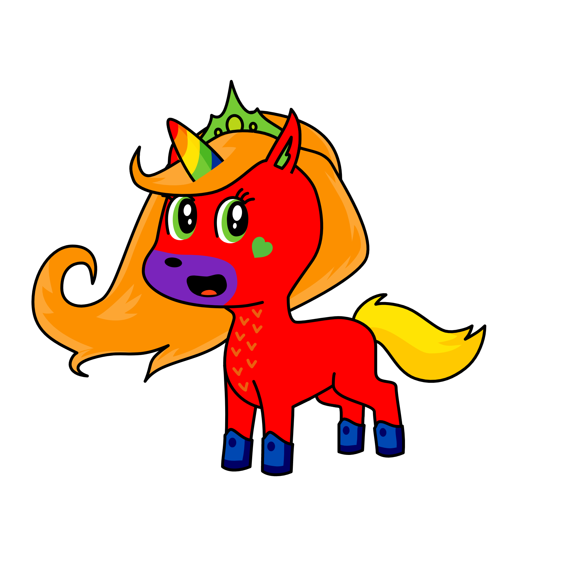 rainbow, the unicorn
