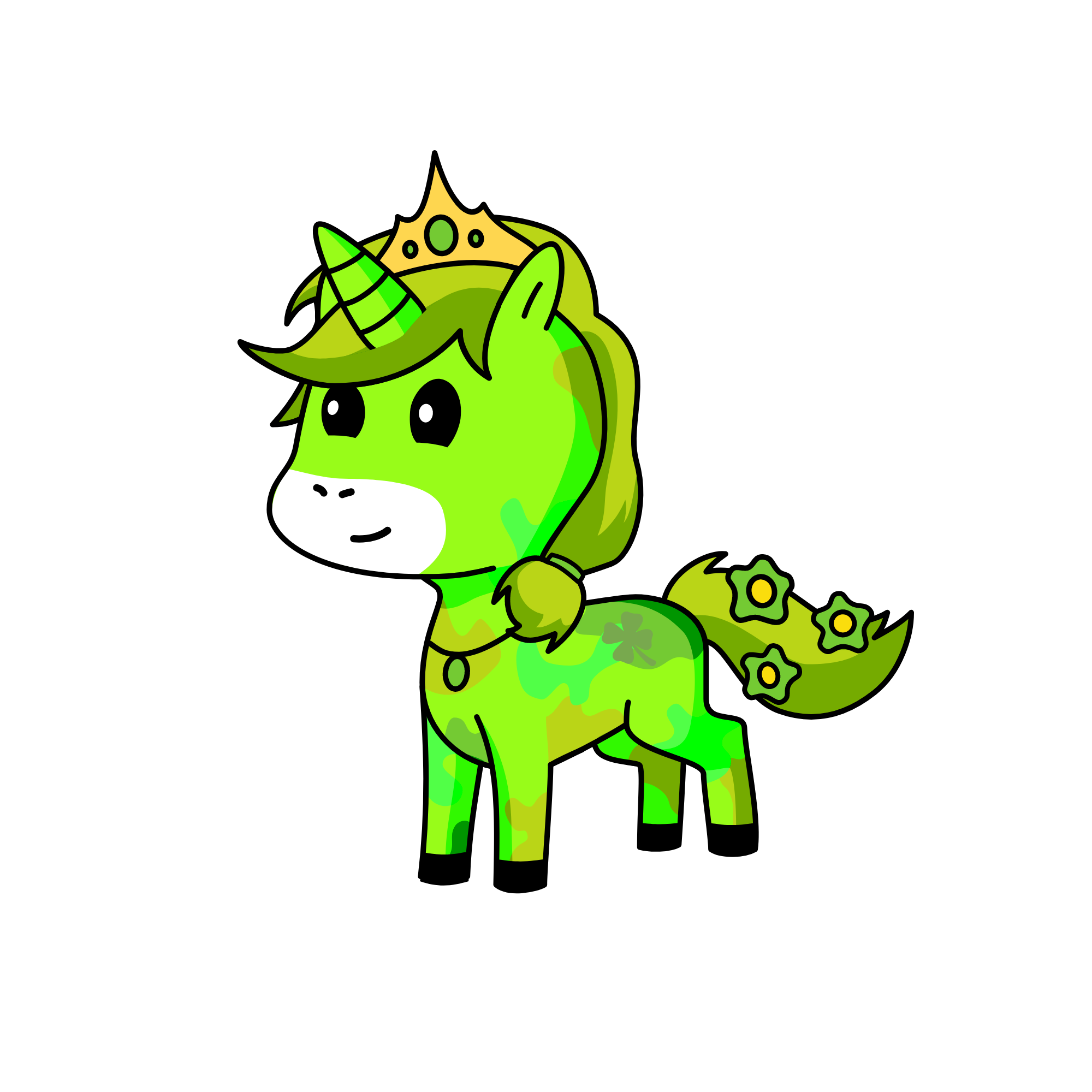 leaffy, the unicorn