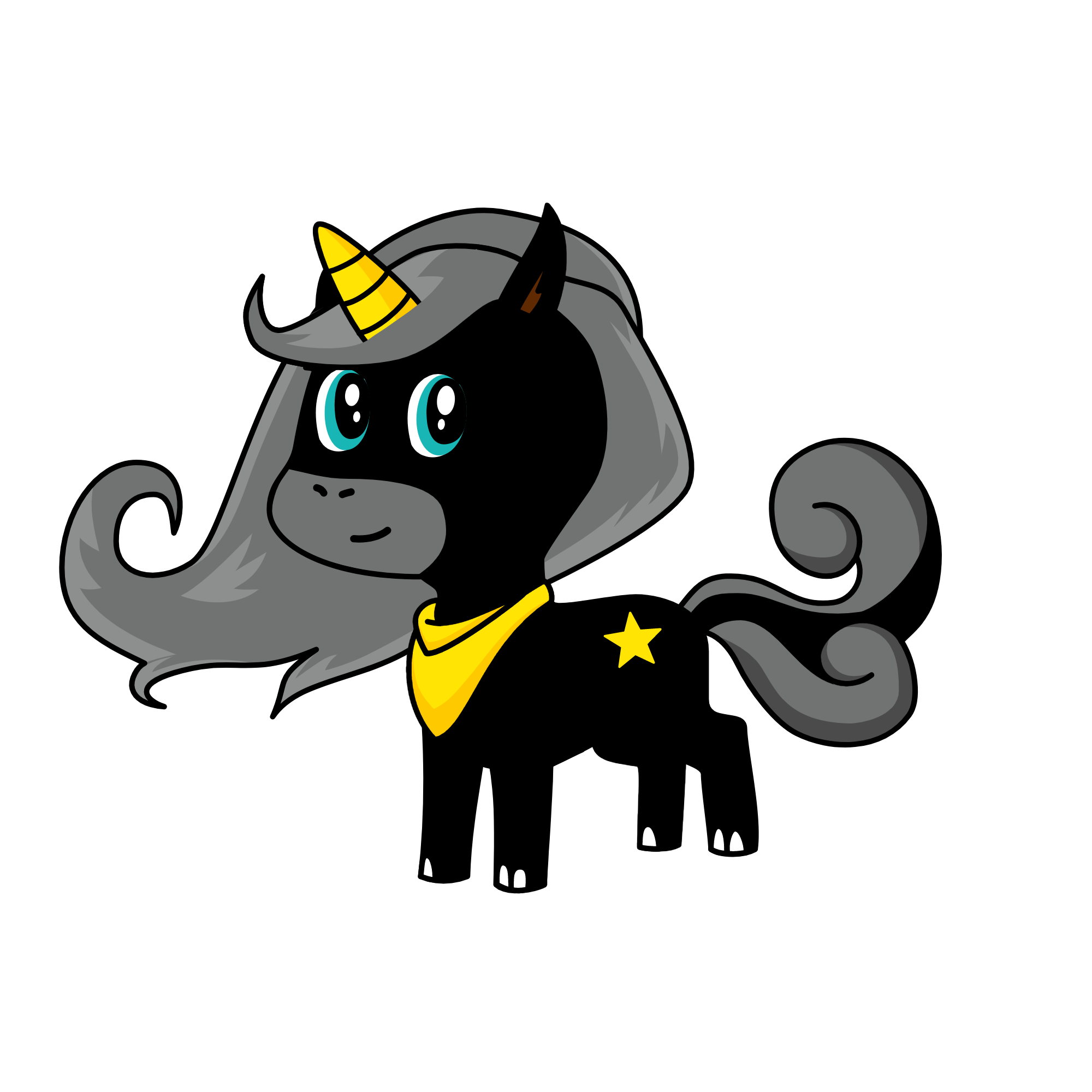 Midnight, the unicorn