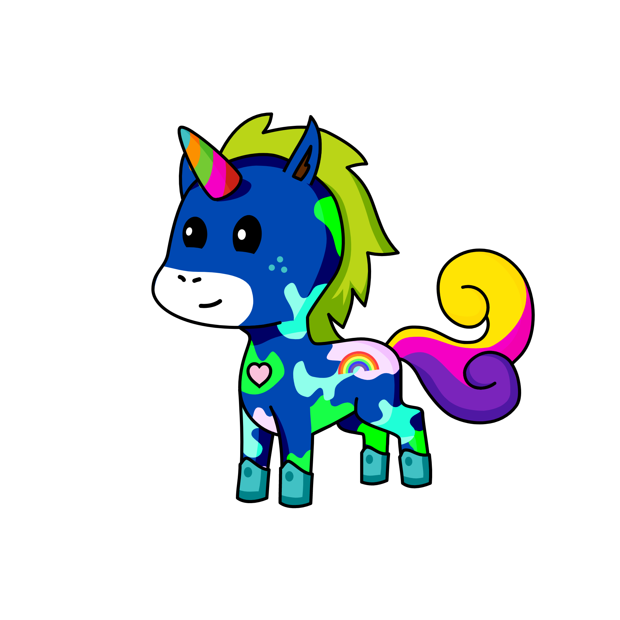 rainbow, the unicorn