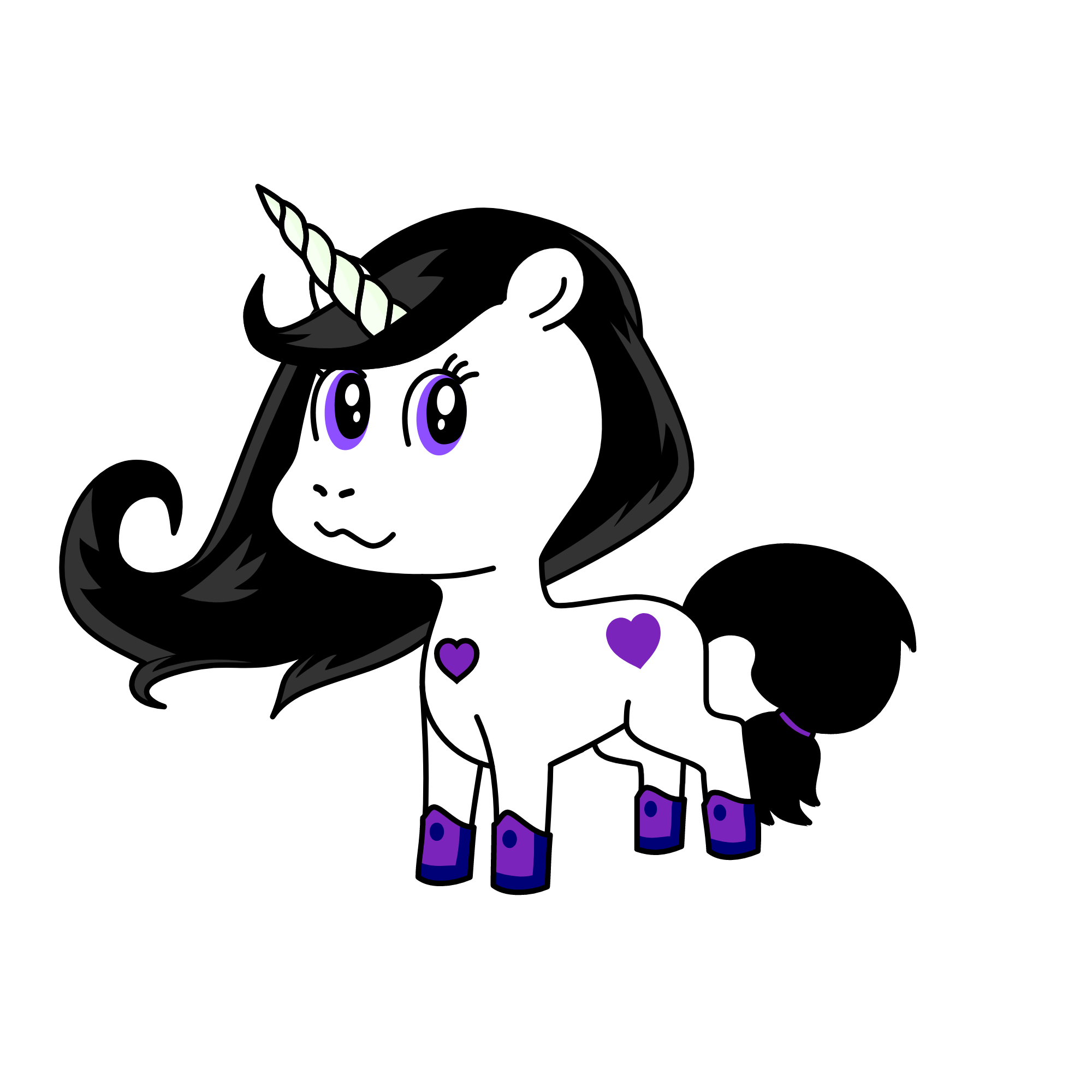 violet, the unicorn