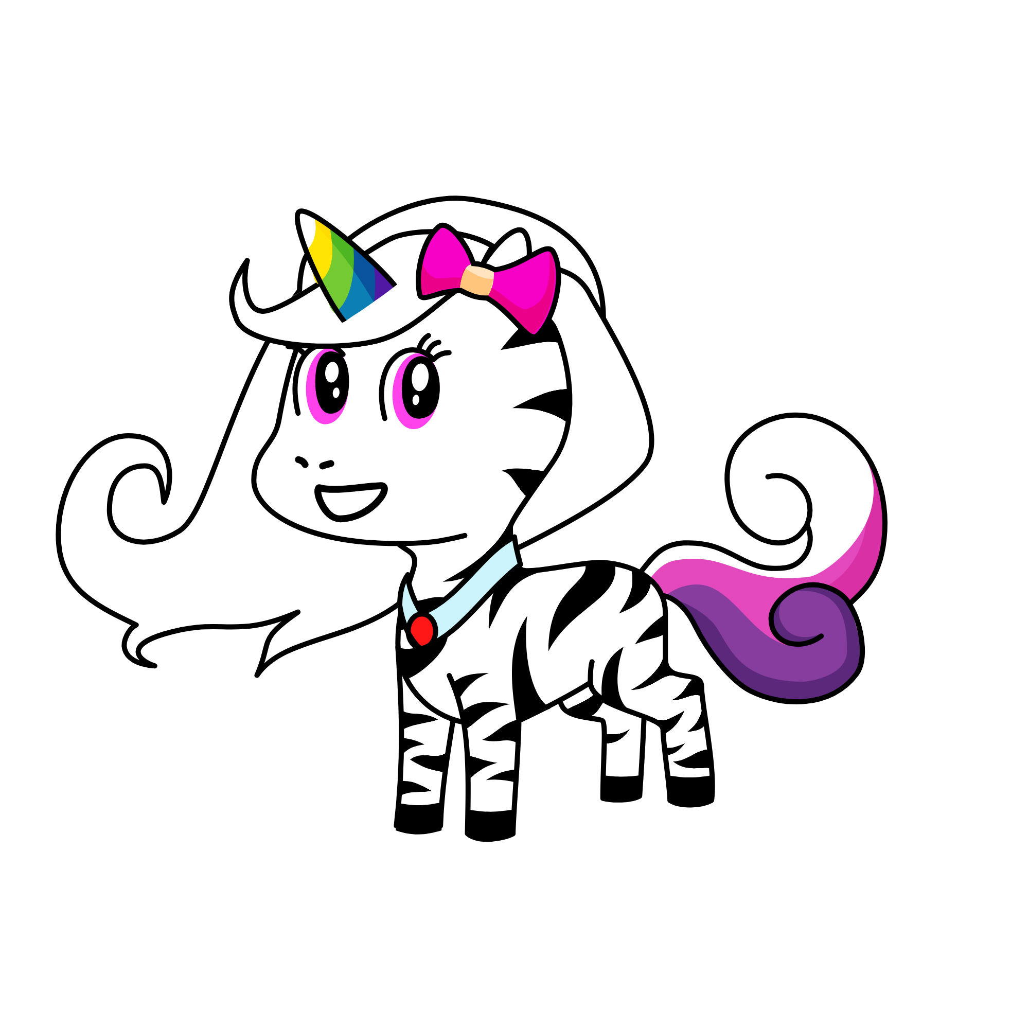 the rainbow unicorn, the unicorn