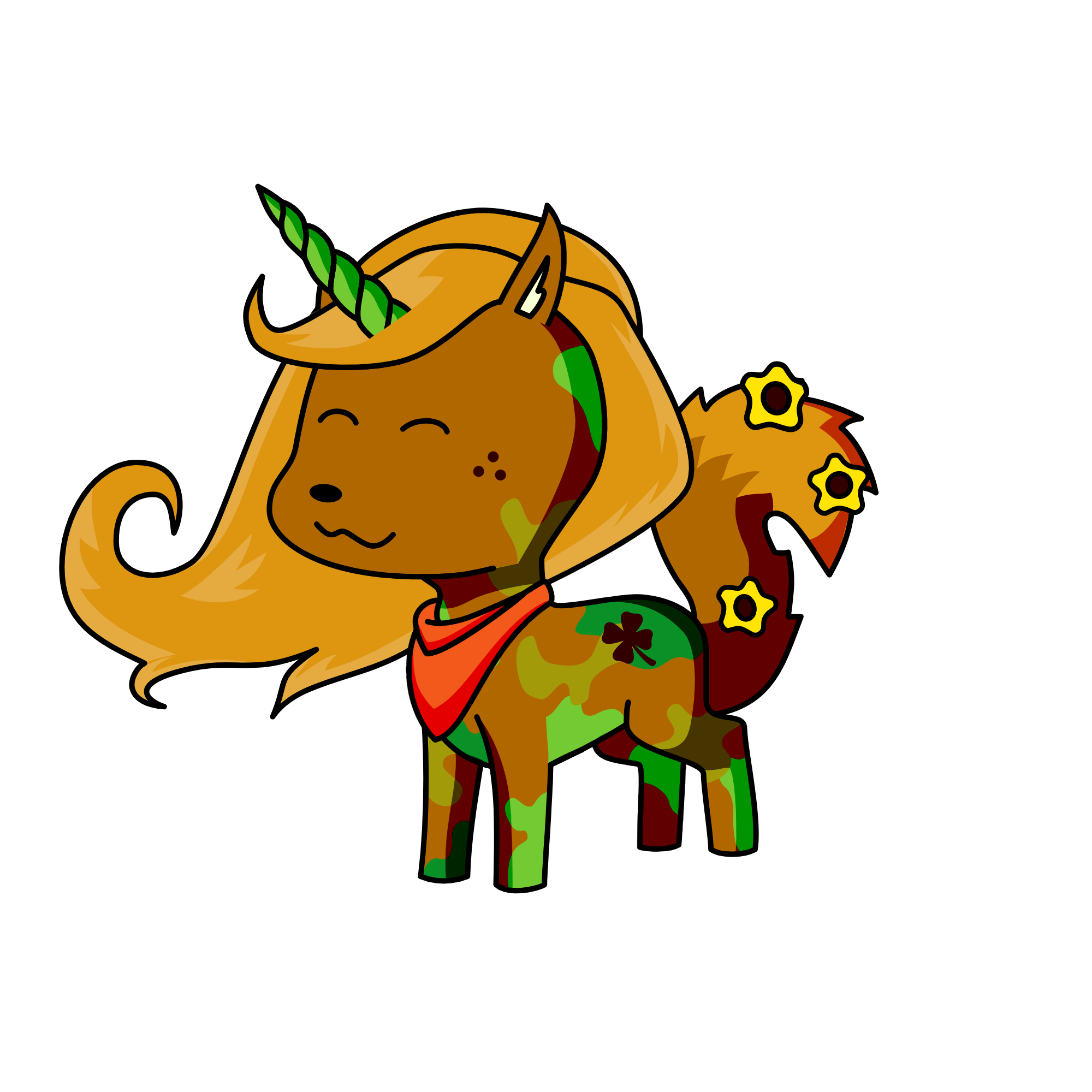 Bushes, the unicorn