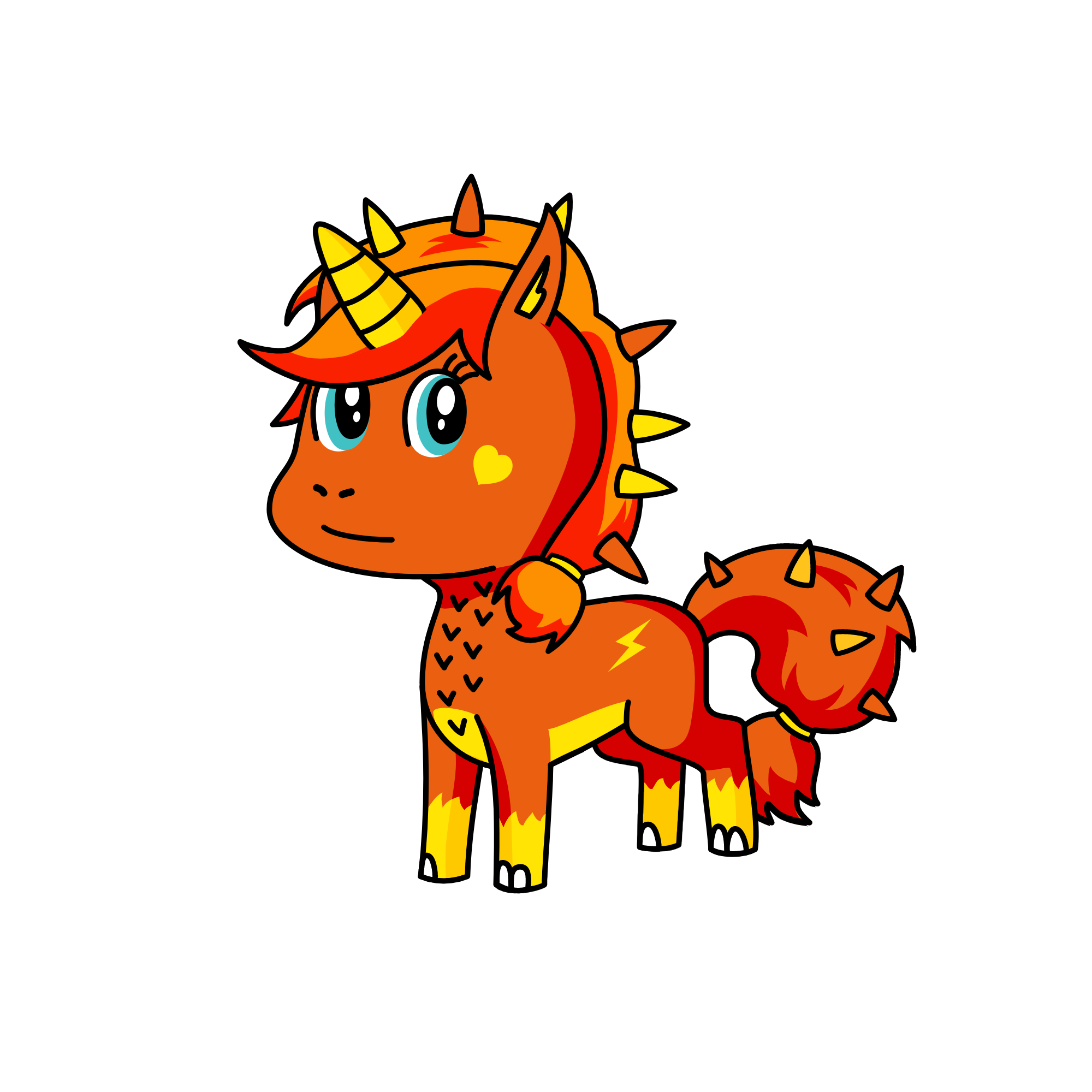charmander:), the unicorn