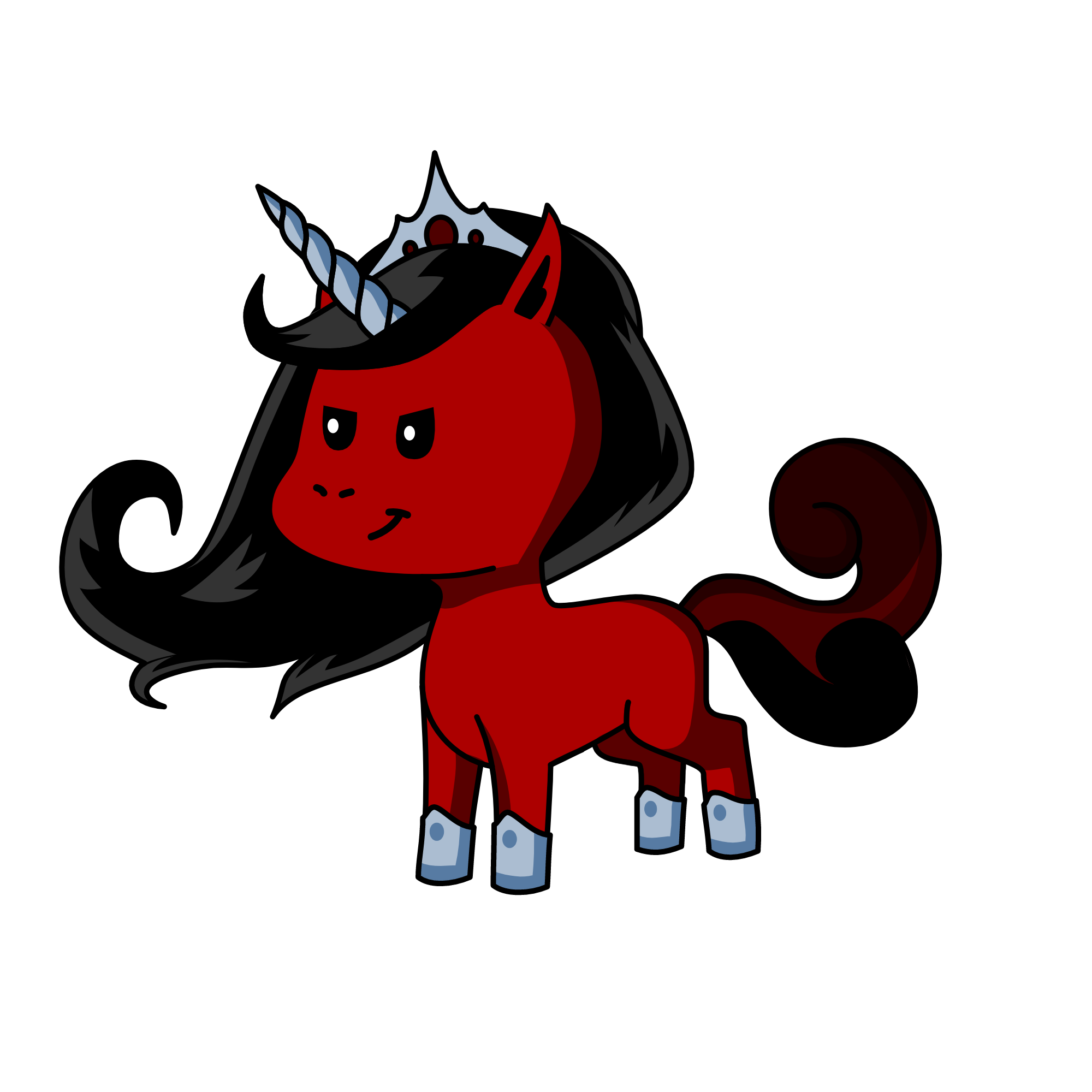 Blood moon, the unicorn