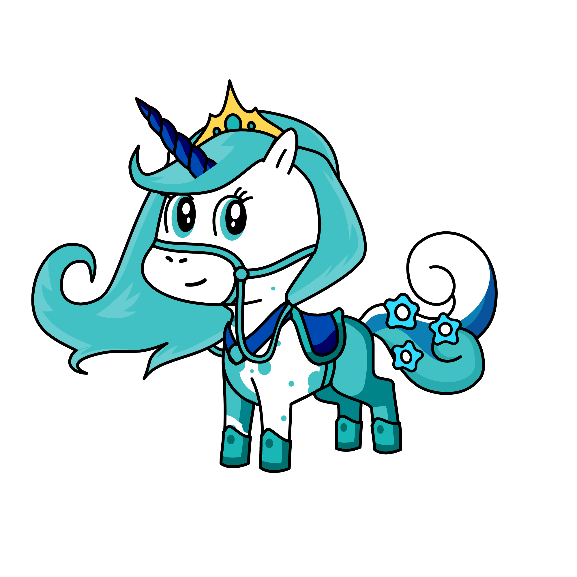 Sapphire dream, the unicorn