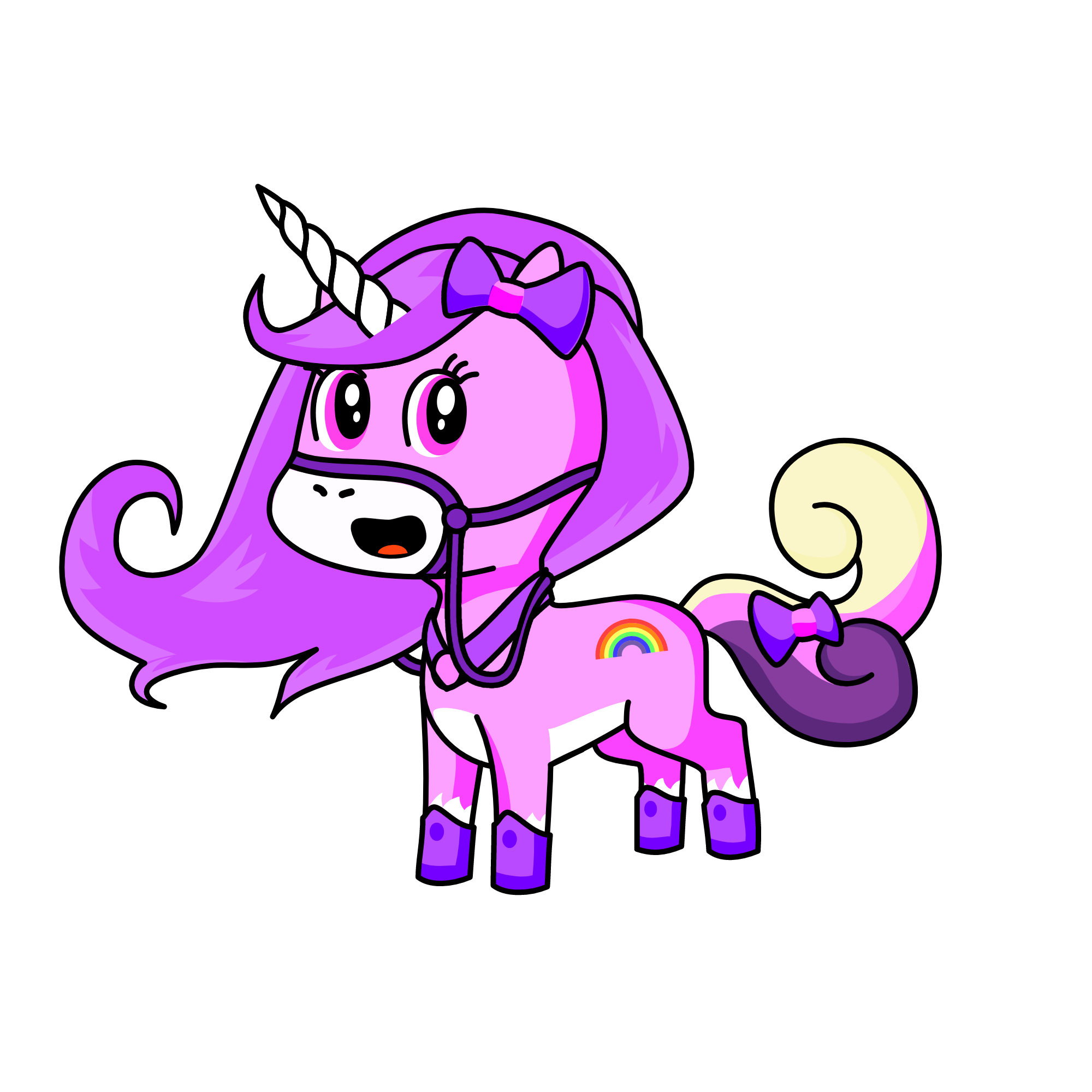 Pinky Ribbon, the unicorn