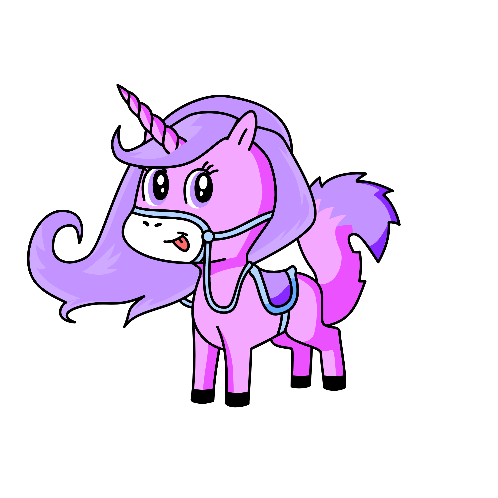 Cotton Rider, the unicorn